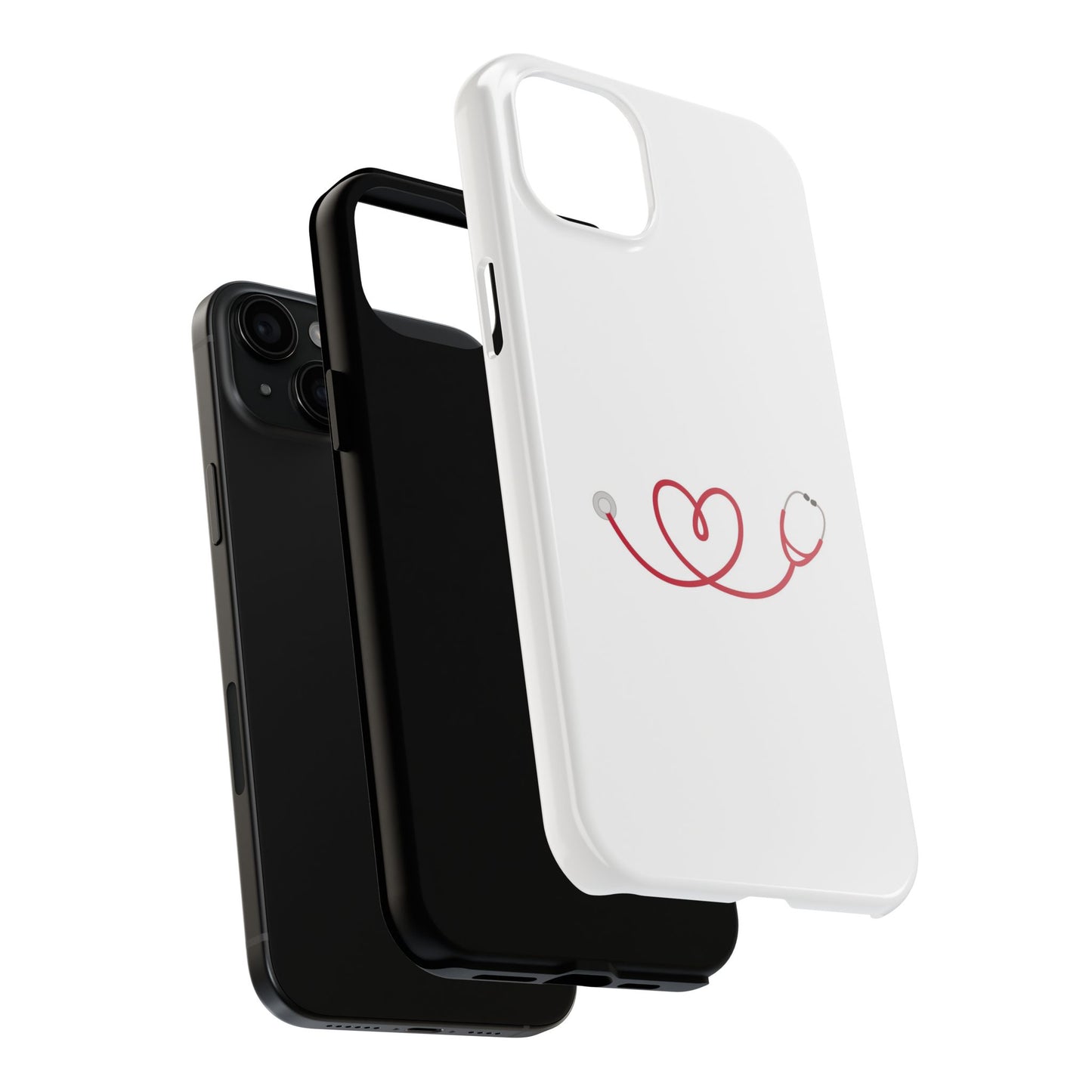 Stethoscope Heart - Tough iPhone Cases - Choose your Size