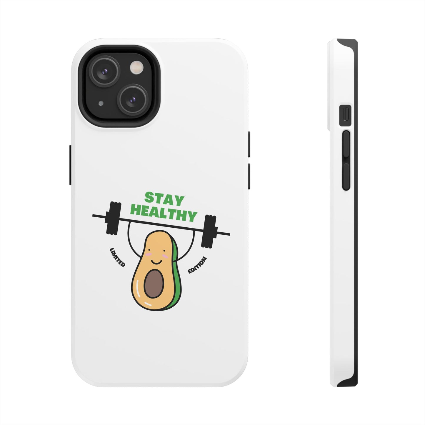 Stay Healthy Avocado - Tough iPhone Cases - Choose your Size
