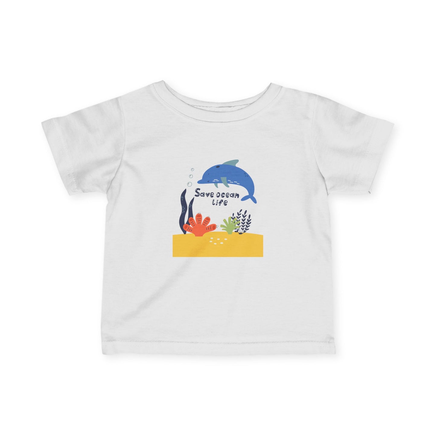 Save Ocean Life - Infant Tee, Cute Baby Shirt, Toddler Graphics, Baby Shower Gift, Nursery Decor