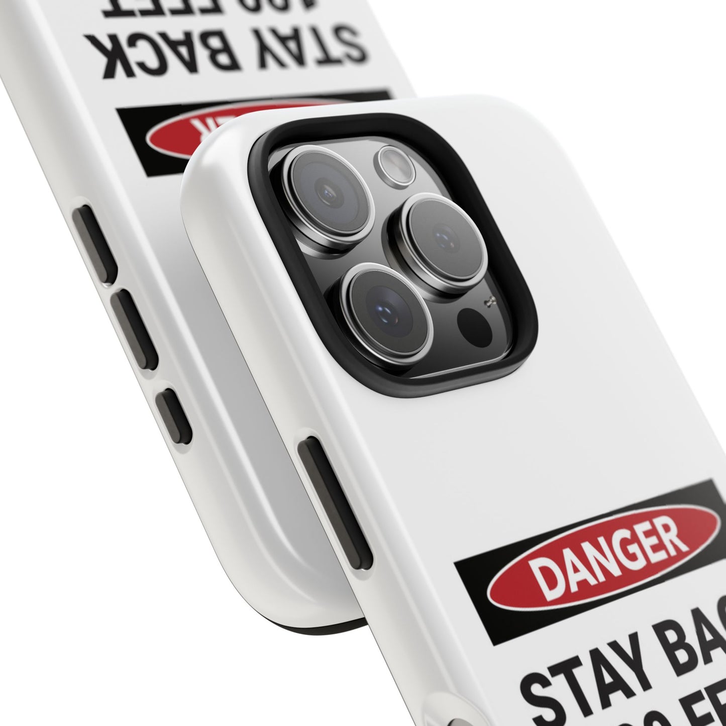 Danger Stay Back 100 Feet - Tough iPhone Cases - Choose your Size