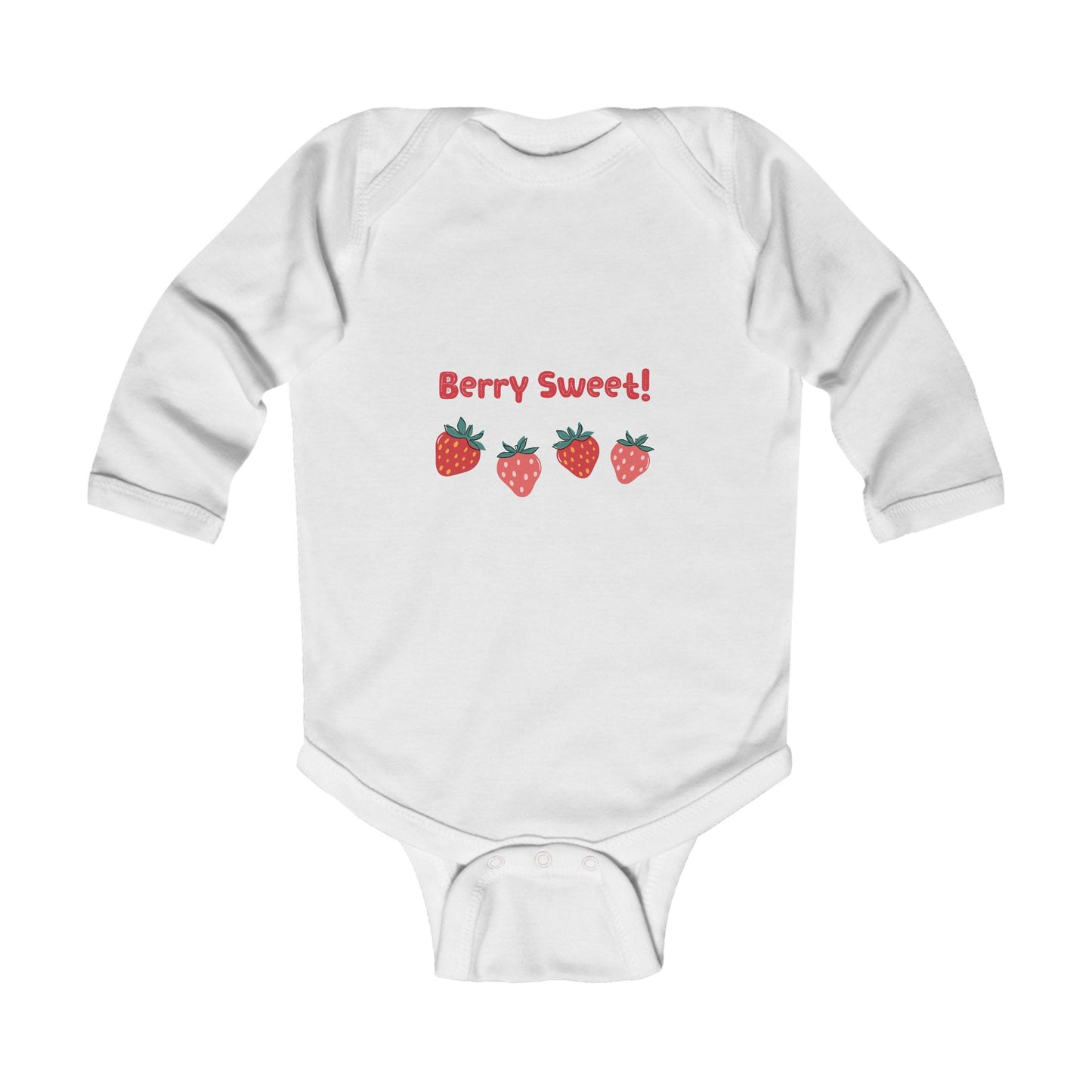 Berry Sweet - Infant Long Sleeve Bodysuit for Cute Baby Outfits, Newborn Clothing, Baby Shower Gifts, Toddler Fashion, Family Photos