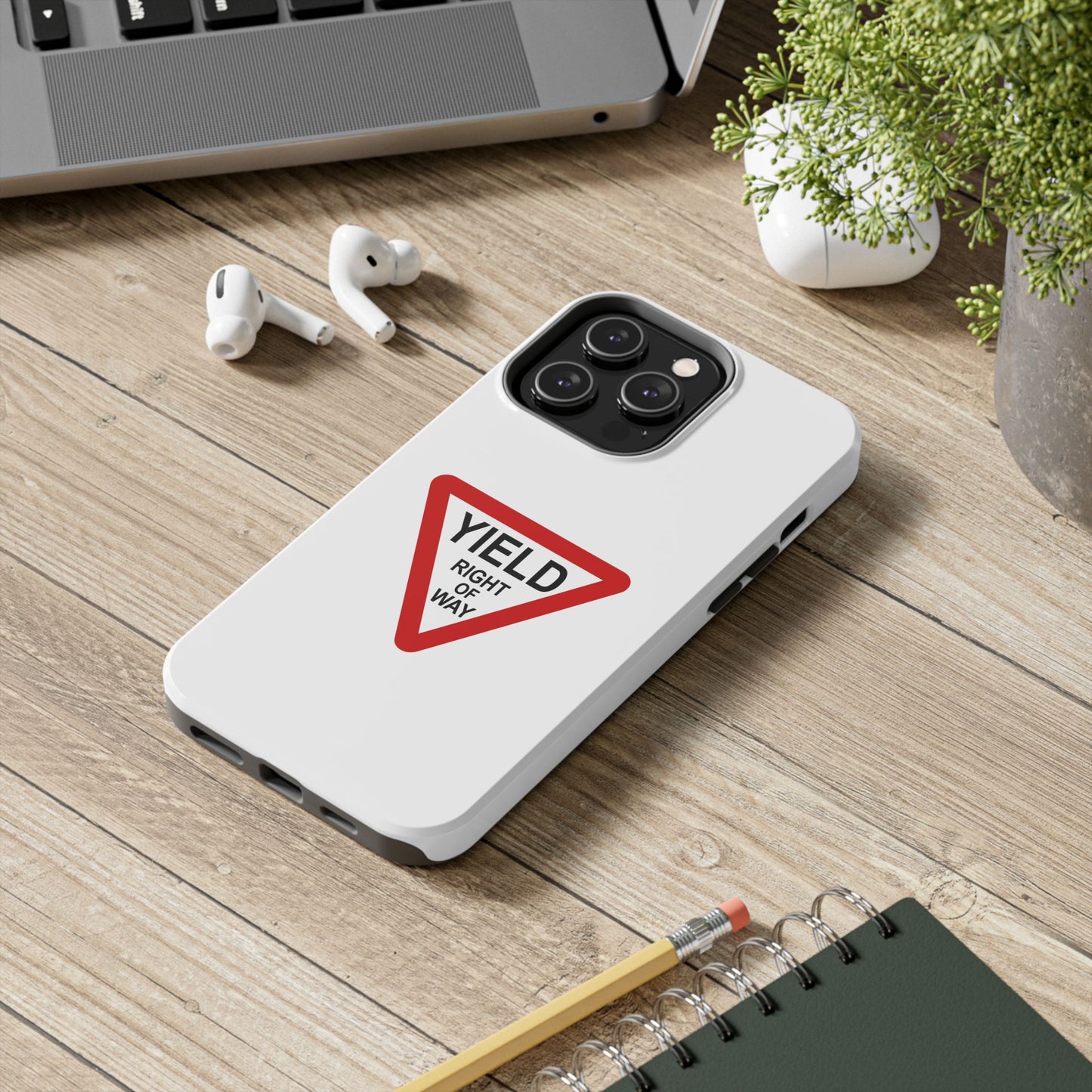 YIELD Right of Way - Tough iPhone Cases - Choose your Size
