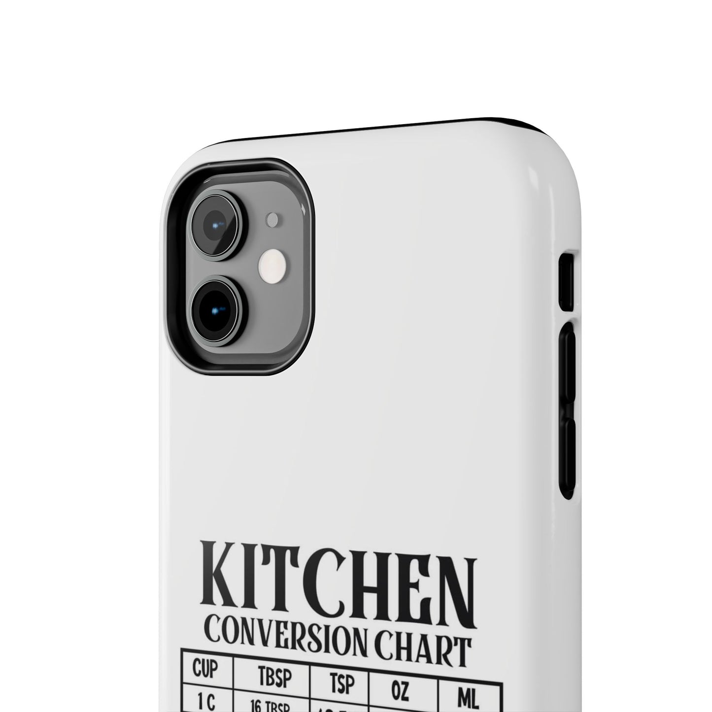 Kitchen Conversion Chart - Tough iPhone Cases - Choose your Size