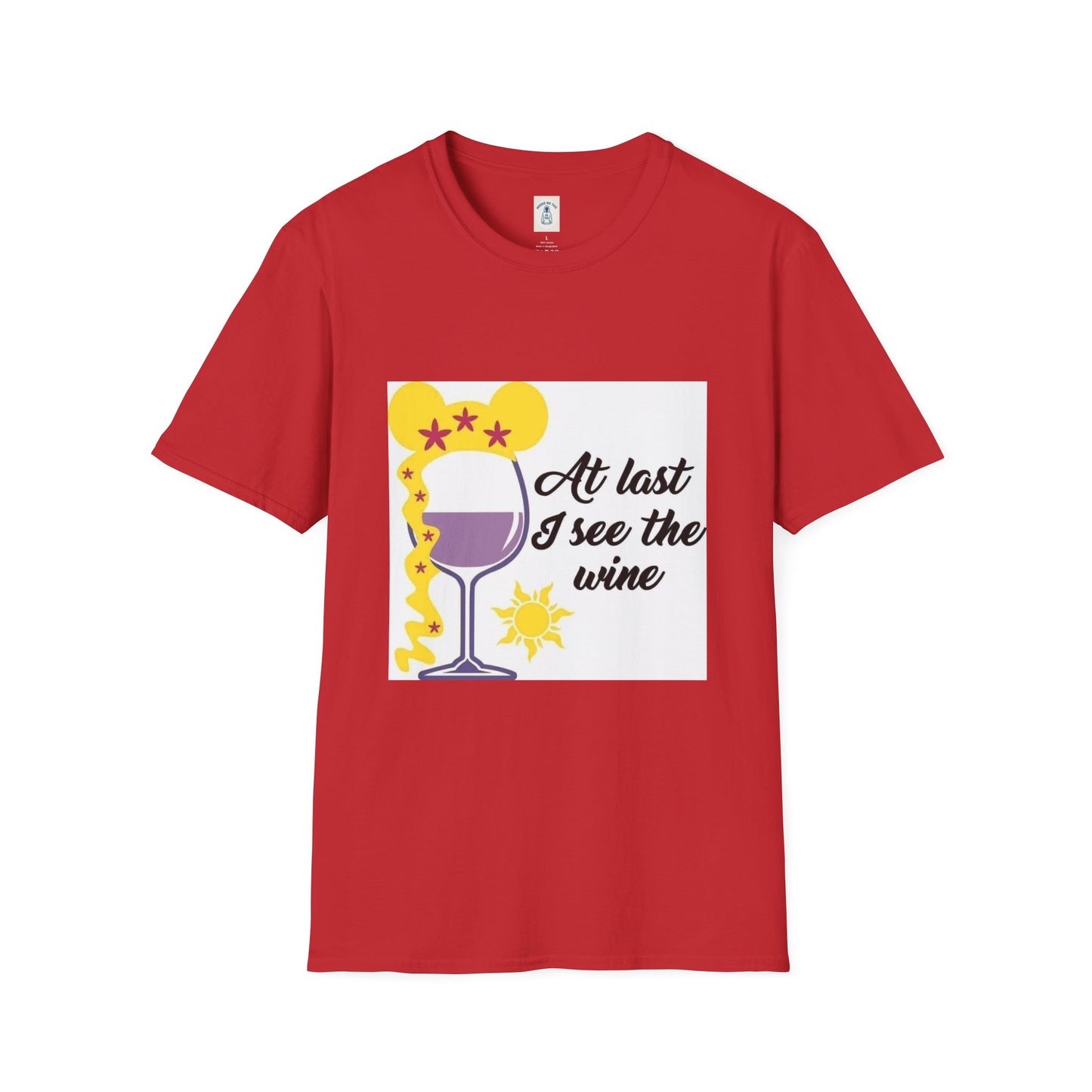 At Last I See the Wine - Unisex Softstyle T-Shirt