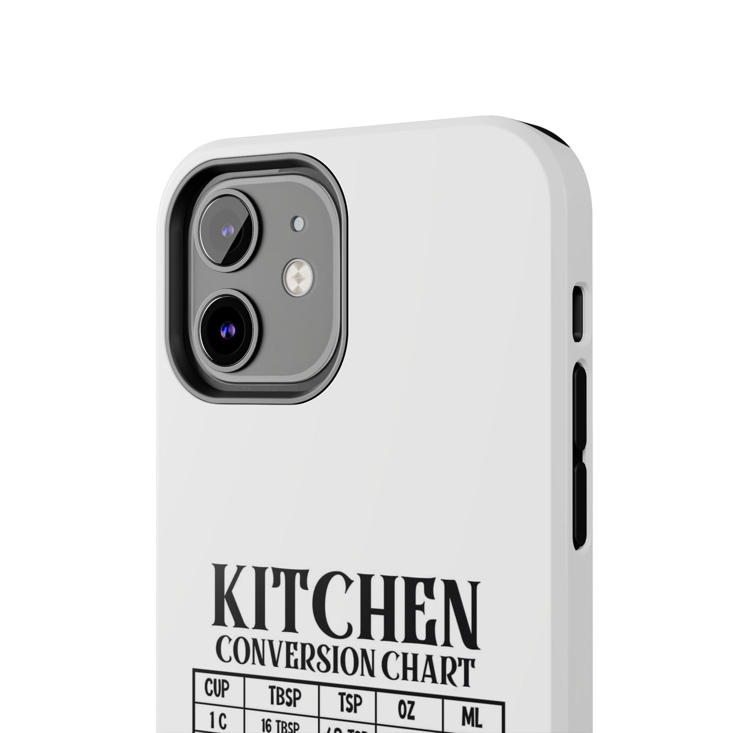 Kitchen Conversion Chart - Tough iPhone Cases - Choose your Size