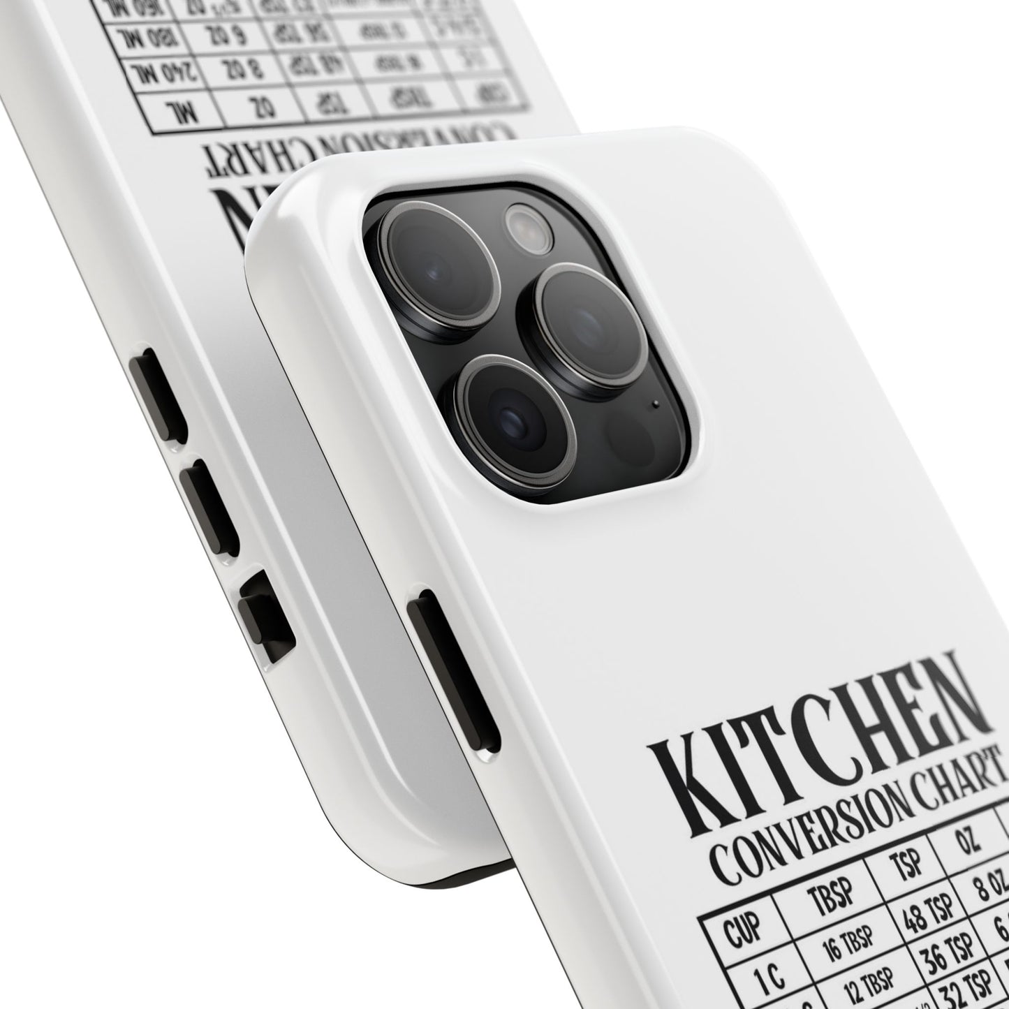 Kitchen Conversion Chart - Tough iPhone Cases - Choose your Size