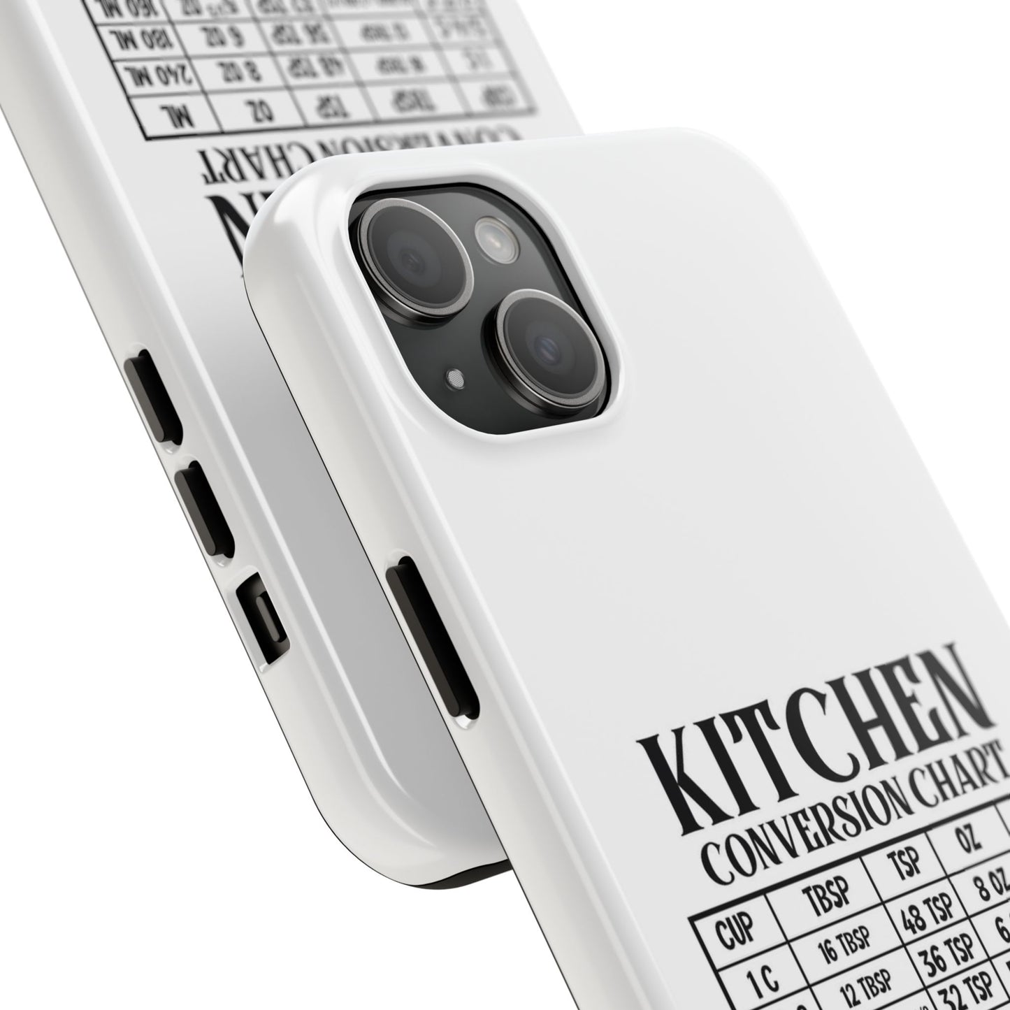 Kitchen Conversion Chart - Tough iPhone Cases - Choose your Size