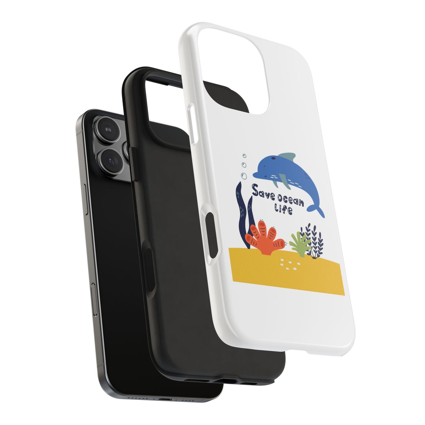 Save Ocean Life - Tough iPhone Cases - Choose your Size