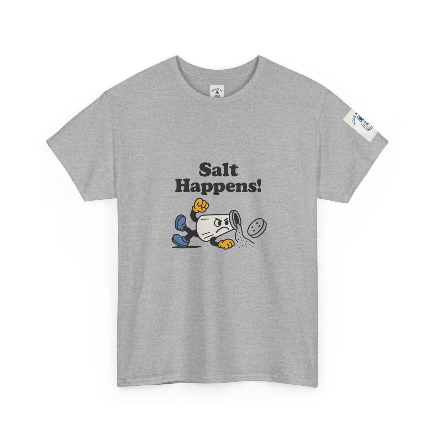Salt Happens - Unisex Heavy Cotton Tee, Vintage Style Tee, Casual Wear, Summer Essentials, Gift for Florida Lovers