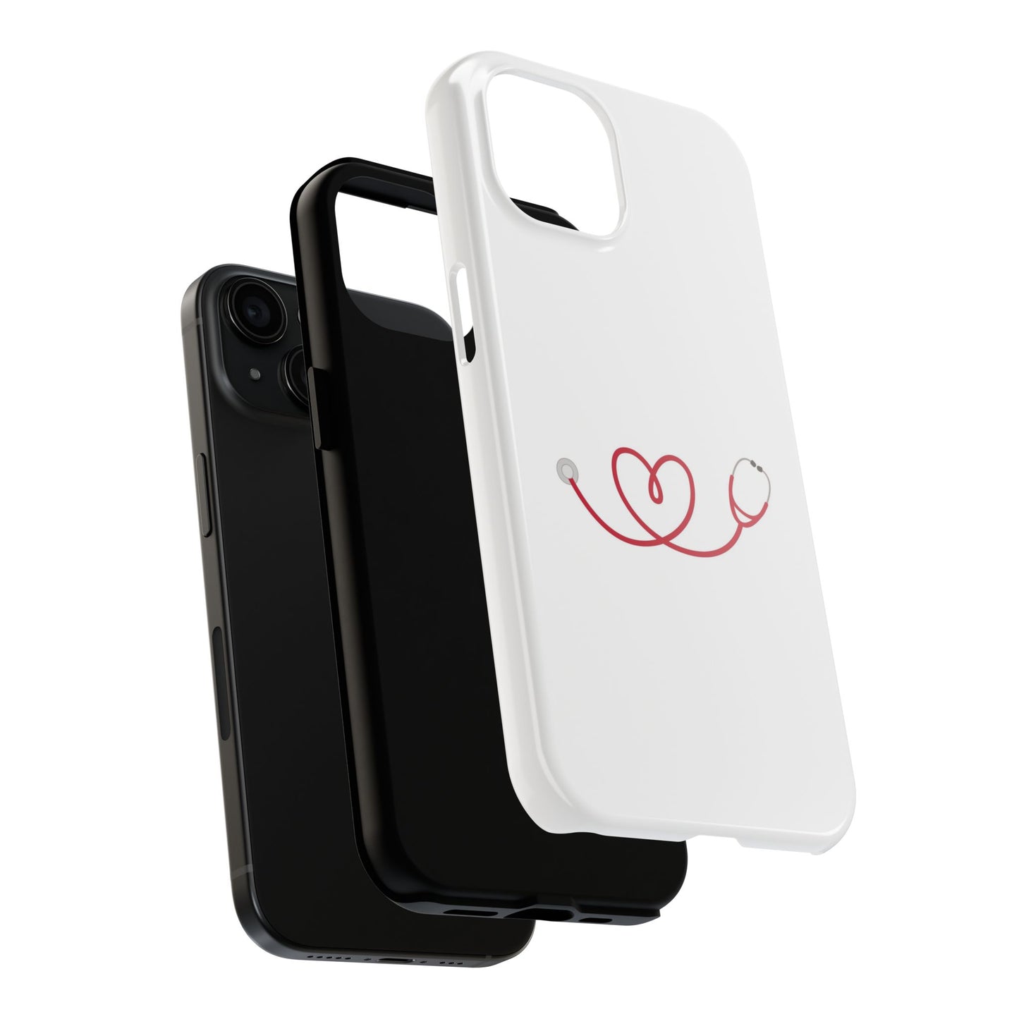 Stethoscope Heart - Tough iPhone Cases - Choose your Size