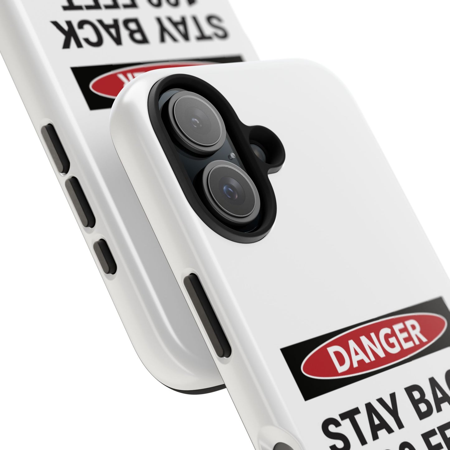 Danger Stay Back 100 Feet - Tough iPhone Cases - Choose your Size