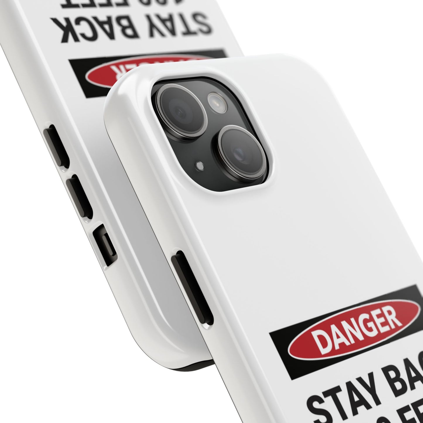 Danger Stay Back 100 Feet - Tough iPhone Cases - Choose your Size