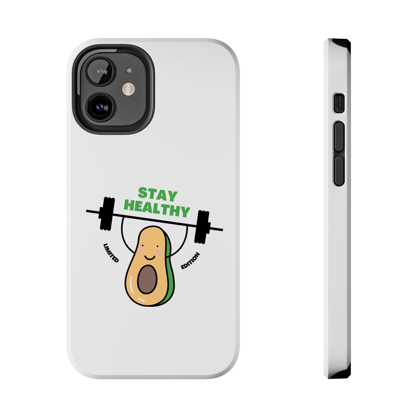 Stay Healthy Avocado - Tough iPhone Cases - Choose your Size