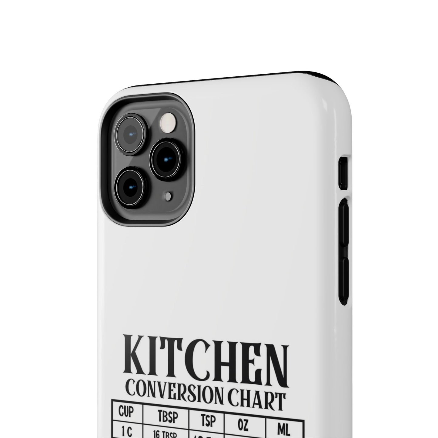 Kitchen Conversion Chart - Tough iPhone Cases - Choose your Size