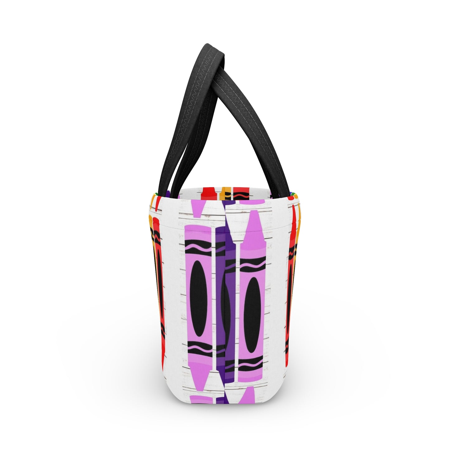 Colorful Crayon Bag/School Lunch Tote | Back to School, Birthday Gift, Art Lover, Insulated Lunch Container