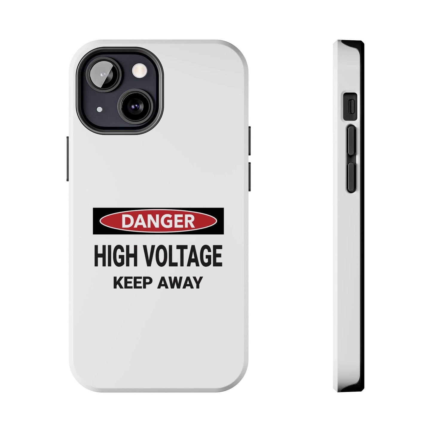 Danger High Voltage Keep Away - Tough iPhone Cases - Choose your Size