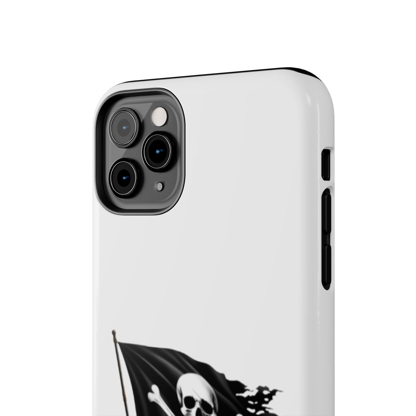 Black Skull Pirate Flag - Tough iPhone Cases - Choose your Size