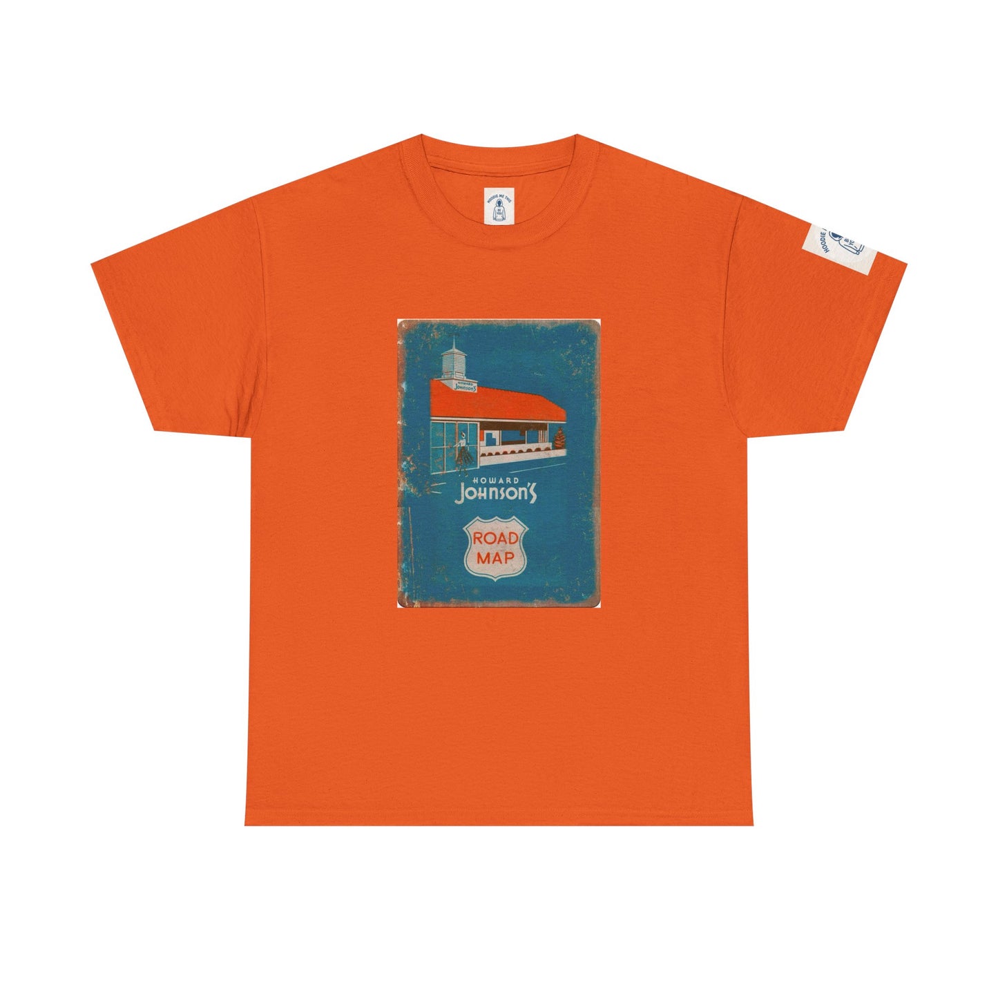 Retro Distressed HOWARD JOHNSON’S - Unisex Heavy Cotton Tee, Vintage Style Tee, Casual Wear, Summer Essentials, Gift for Nostalgia Lovers
