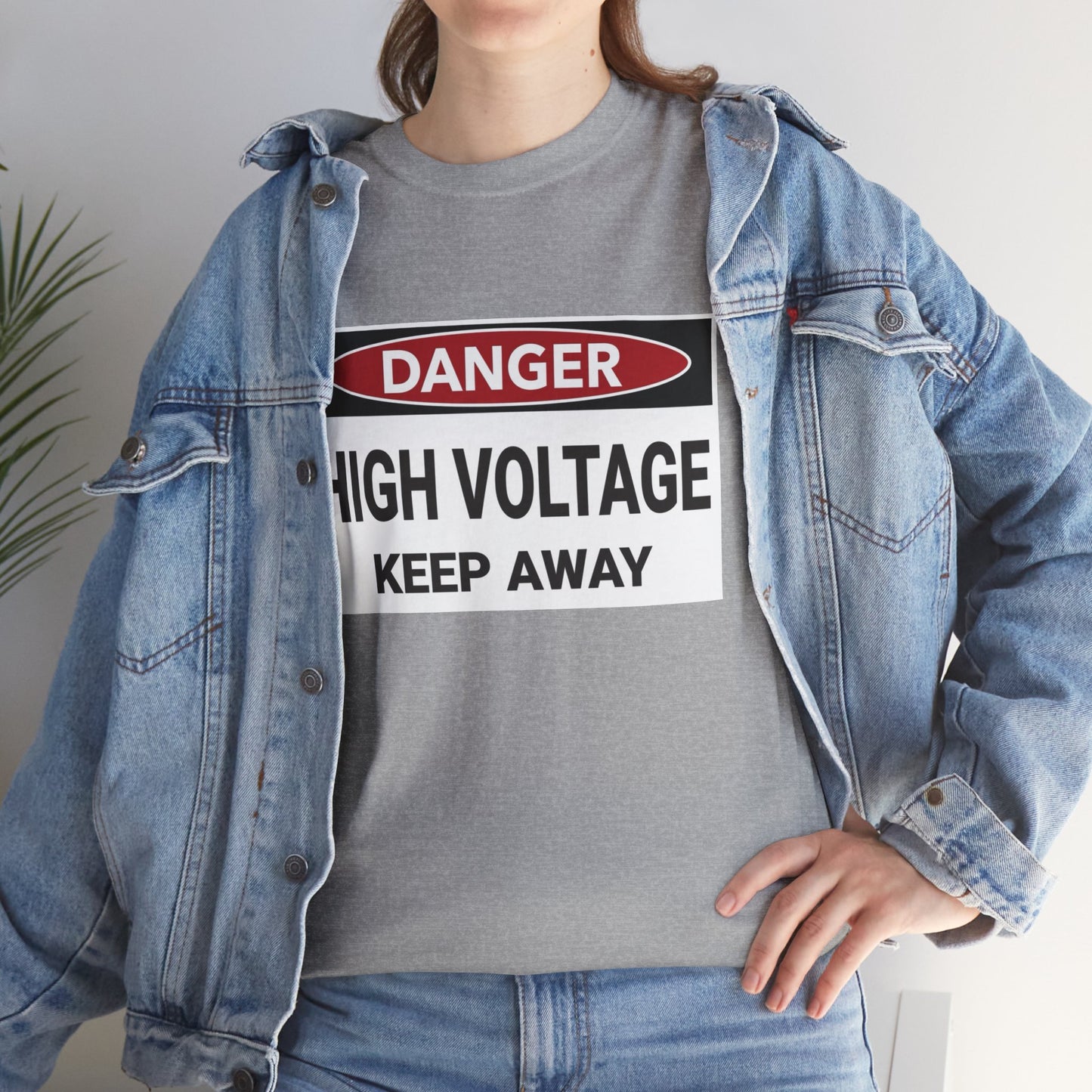 Danger High Voltage - Unisex Heavy Cotton Tee