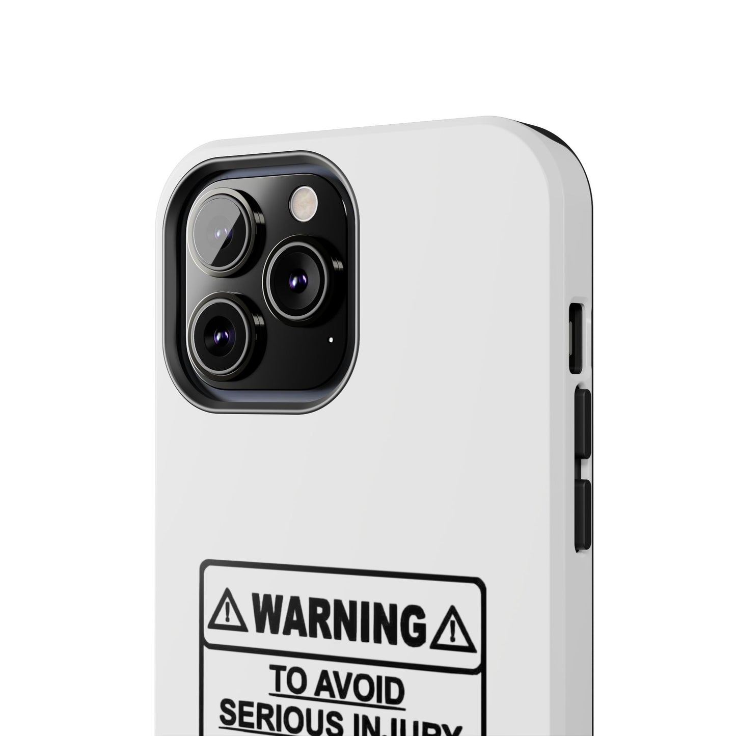 WARNING TO AVOID SERIOUS INJURY DON’T TELL MEMHOW TO DO MY JOB - Tough iPhone Cases - Choose your Size