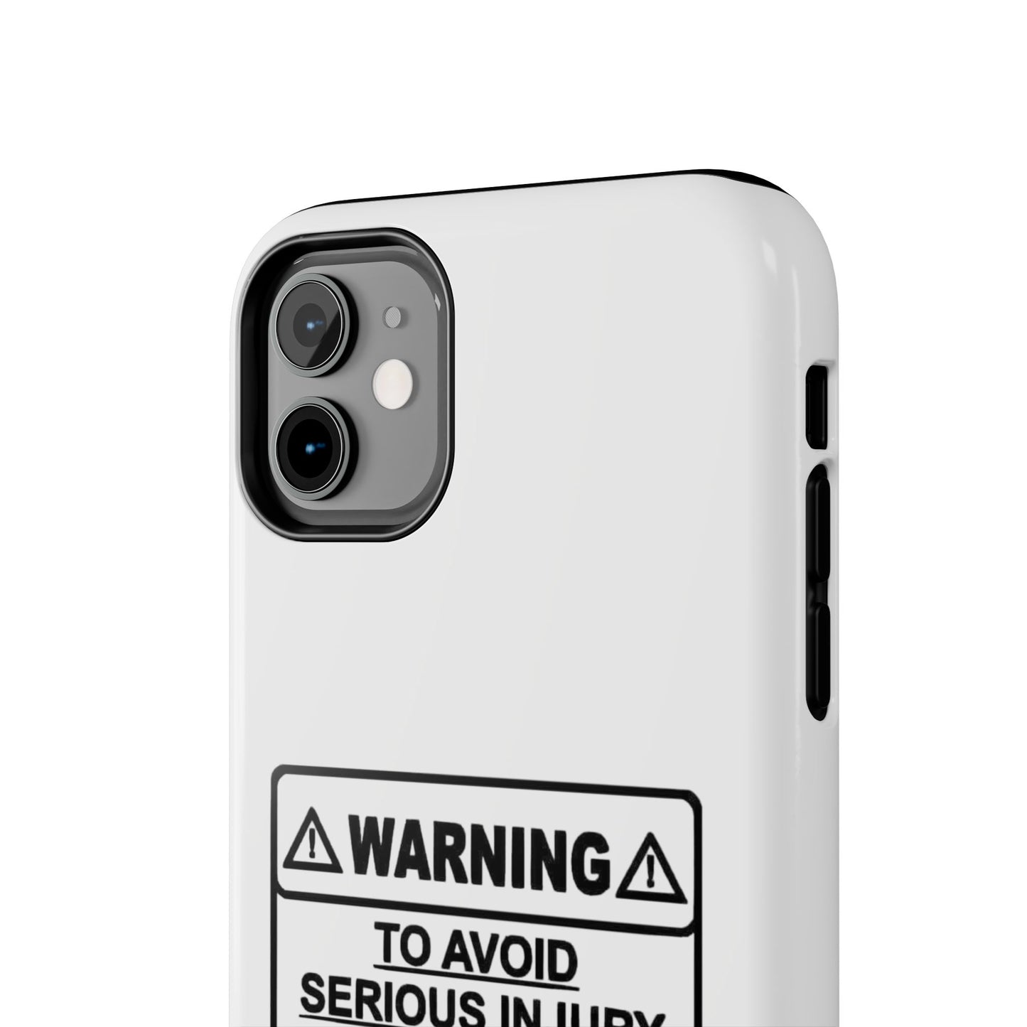 WARNING TO AVOID SERIOUS INJURY DON’T TELL MEMHOW TO DO MY JOB - Tough iPhone Cases - Choose your Size