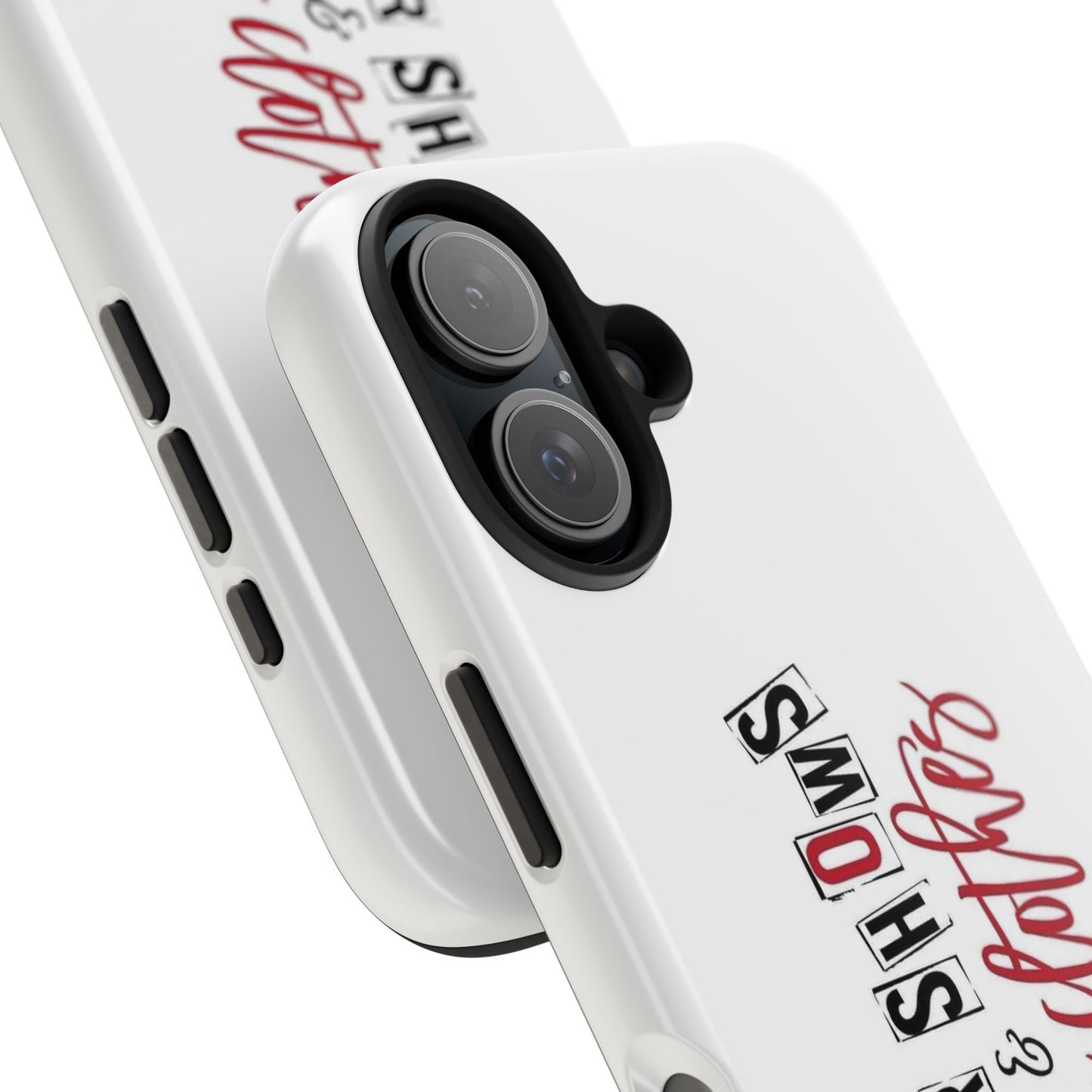 MURDER SHOWS & comfy clothes - Tough iPhone Cases - Choose your Size