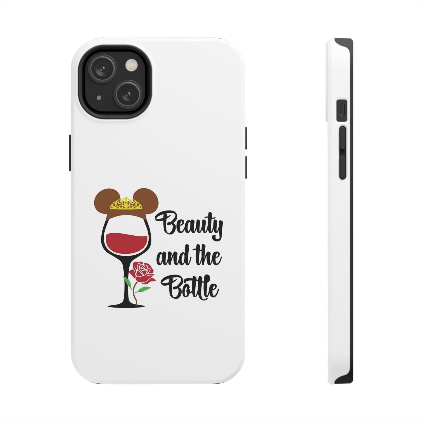 Beauty and the Bottle - Tough iPhone Cases - Choose your Size