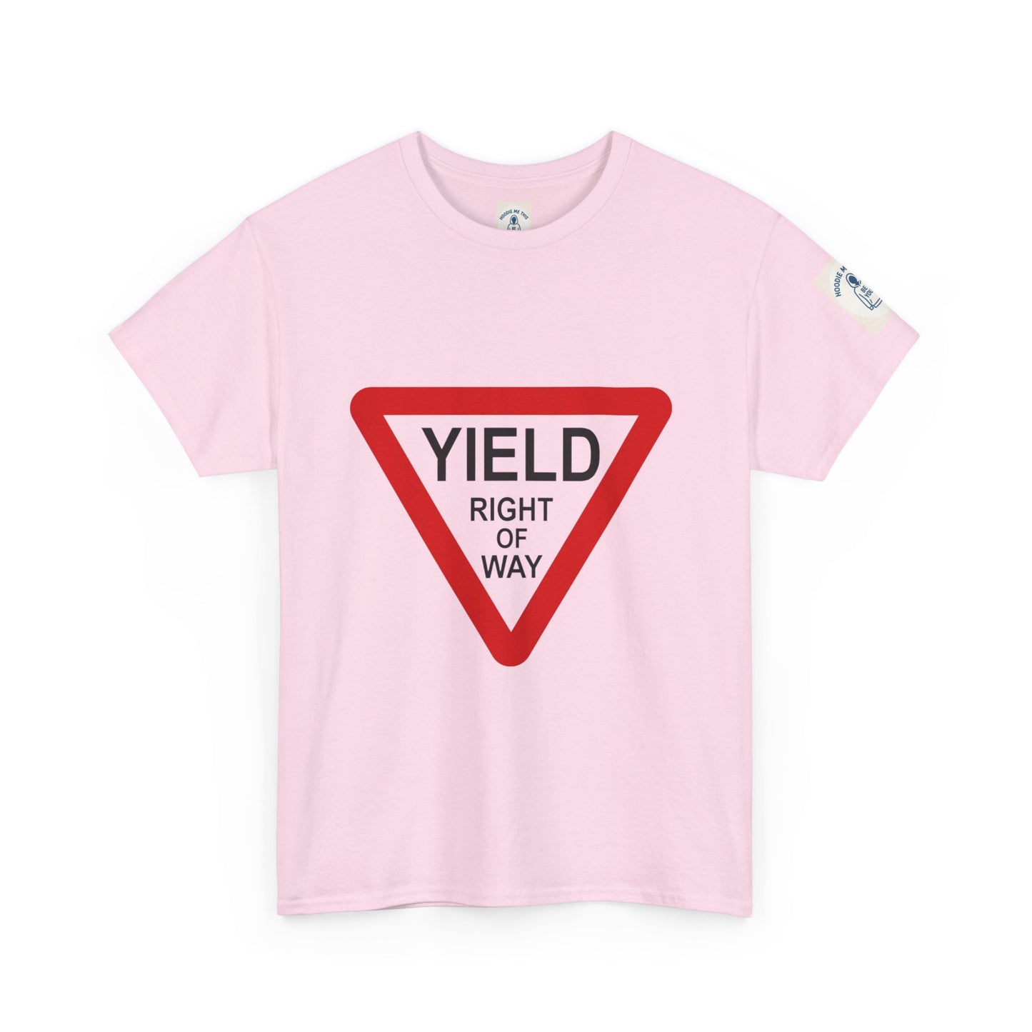 Yield Right of Way - Unisex Heavy Cotton Tee
