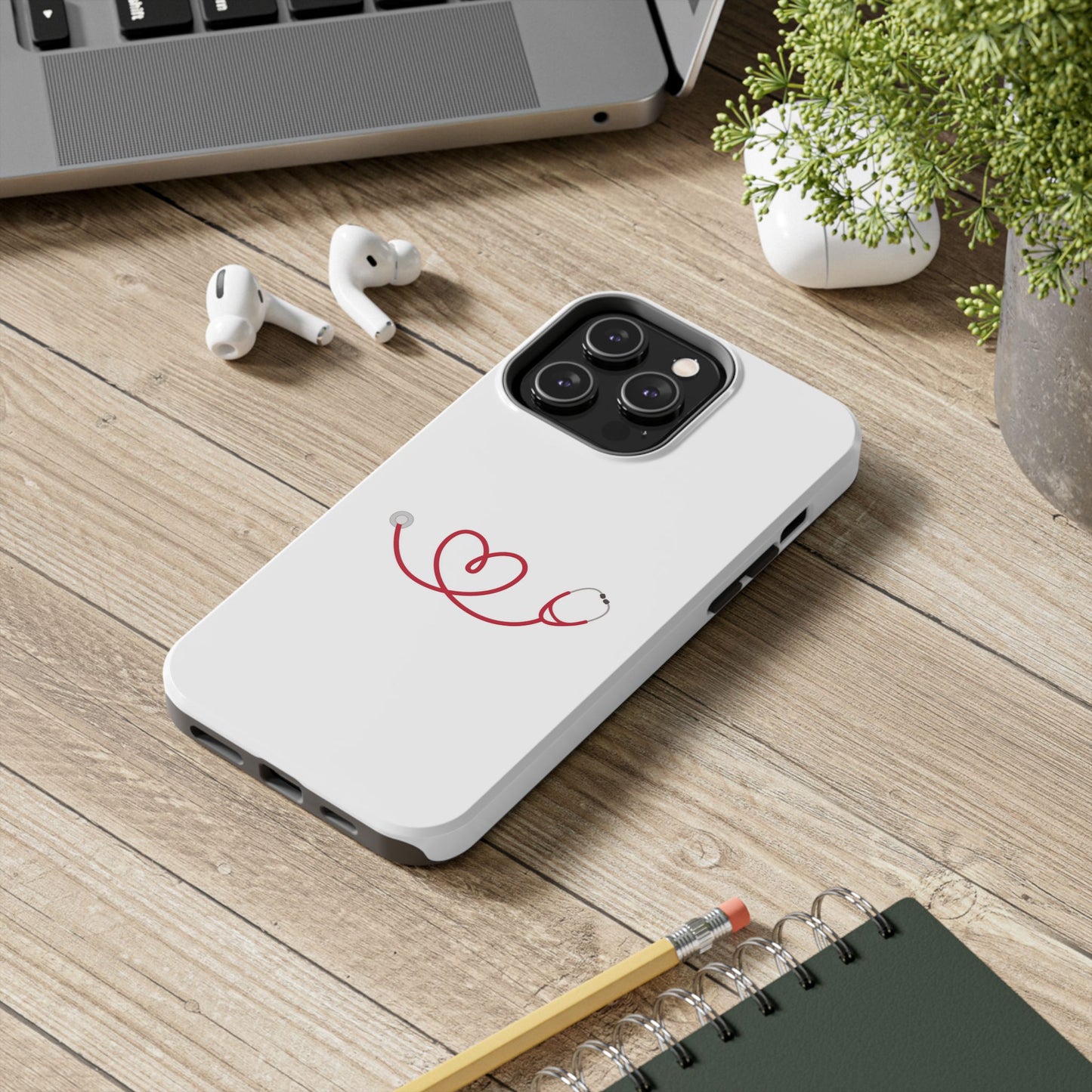 Stethoscope Heart - Tough iPhone Cases - Choose your Size