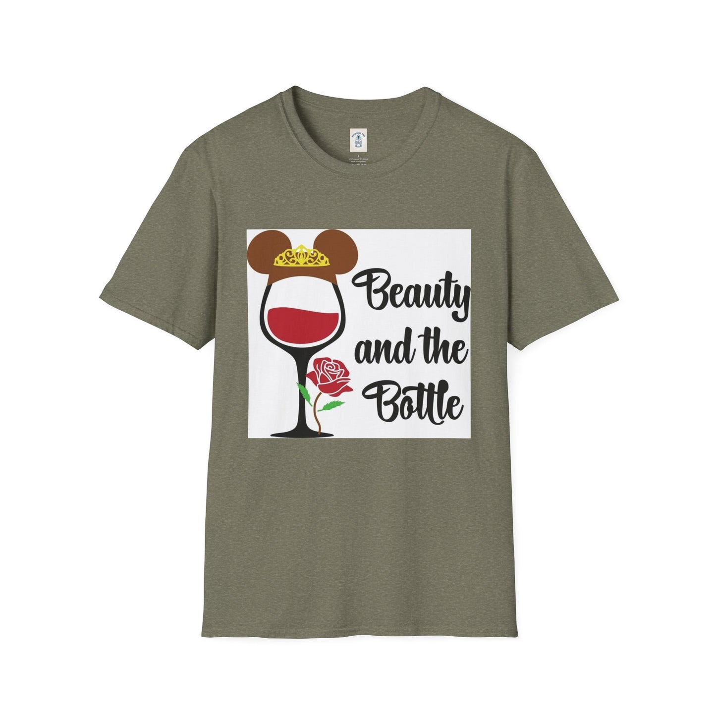Beauty and the Bottle - Unisex Soft style T-Shirt