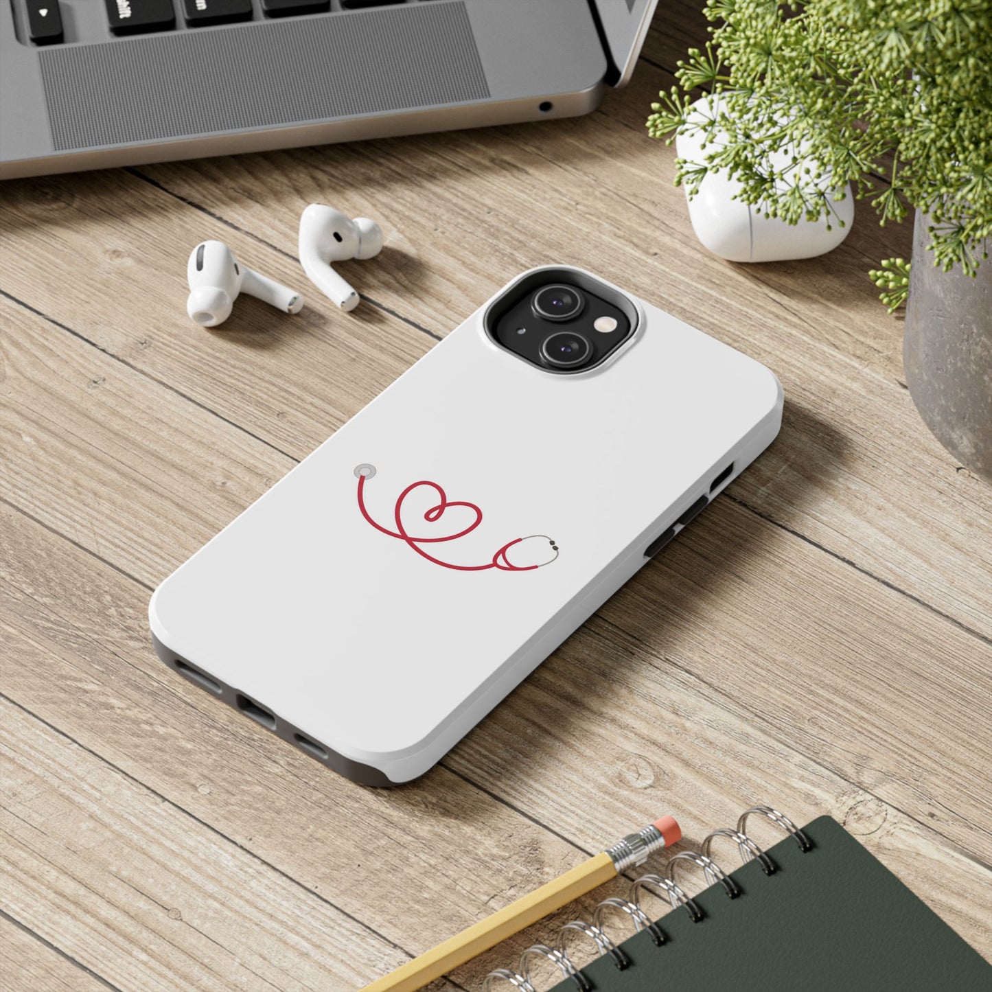 Stethoscope Heart - Tough iPhone Cases - Choose your Size