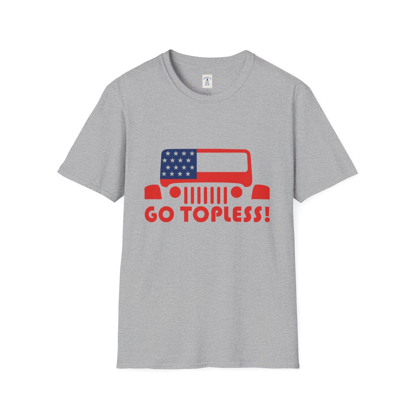 GO TOPLESS - Unisex Softstyle T-Shirt