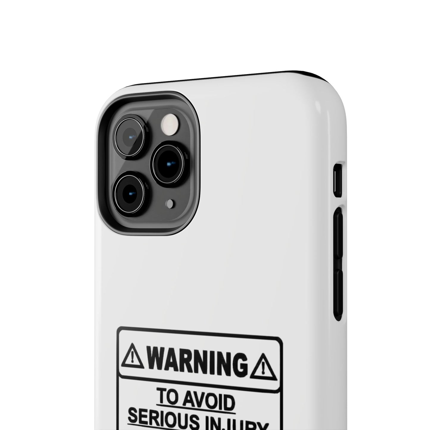 WARNING TO AVOID SERIOUS INJURY DON’T TELL MEMHOW TO DO MY JOB - Tough iPhone Cases - Choose your Size