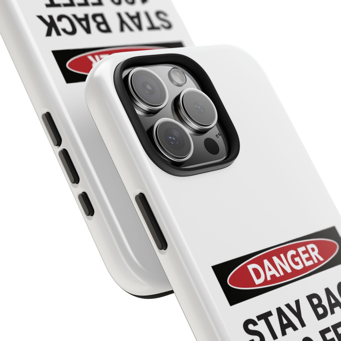 Danger Stay Back 100 Feet - Tough iPhone Cases - Choose your Size