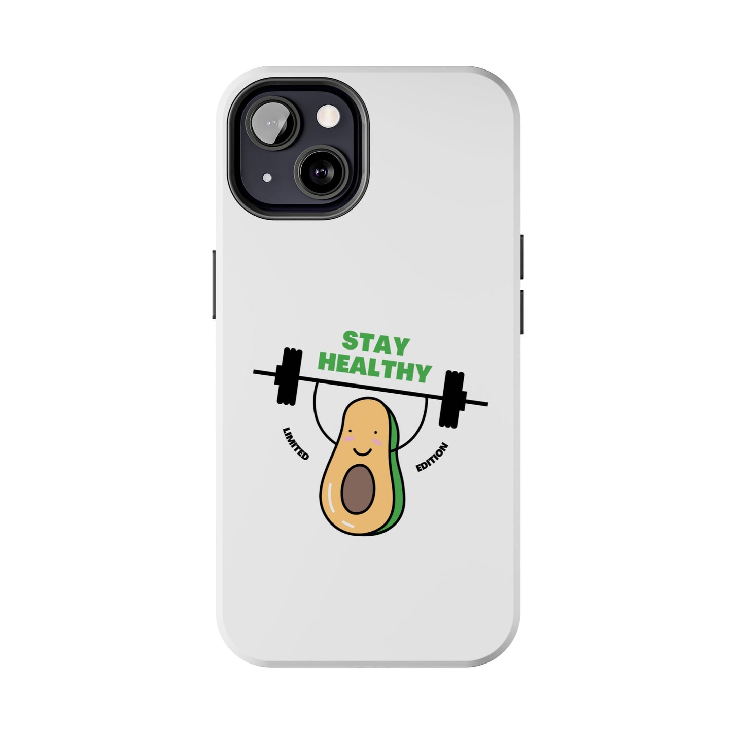 Stay Healthy Avocado - Tough iPhone Cases - Choose your Size