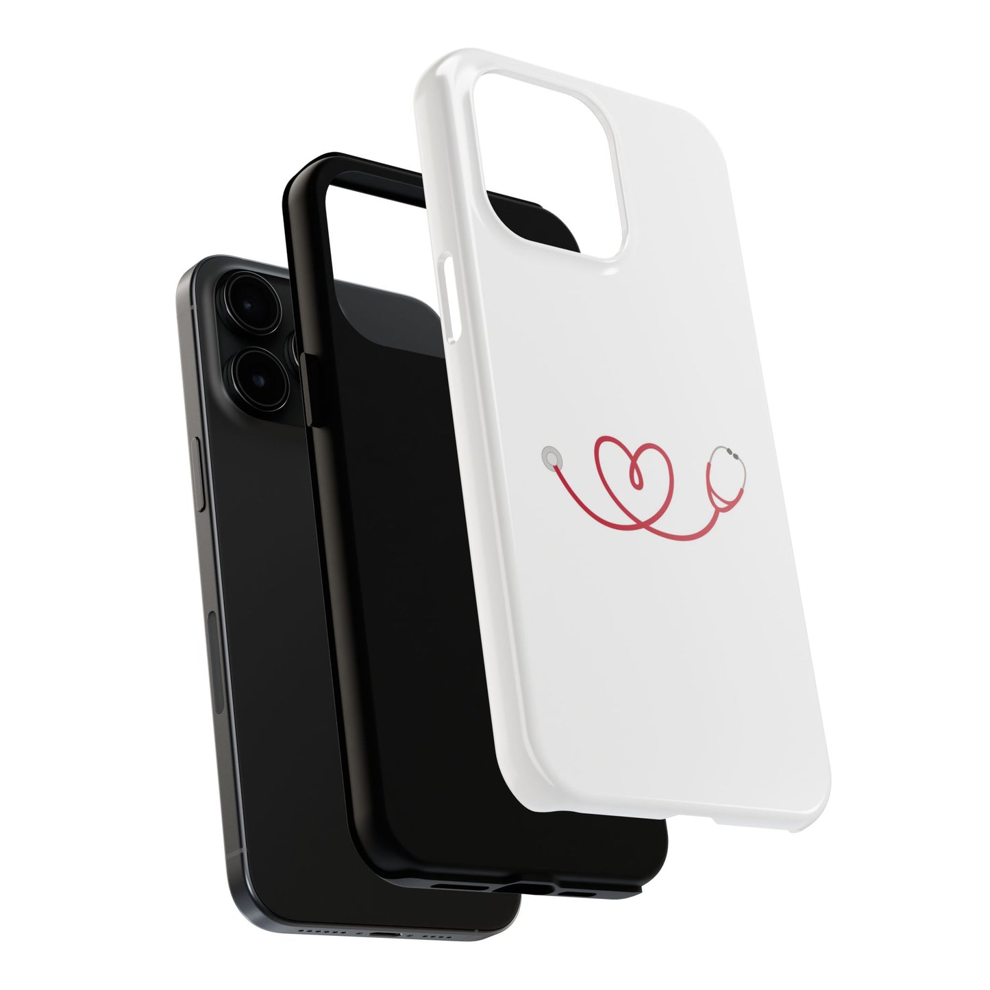 Stethoscope Heart - Tough iPhone Cases - Choose your Size