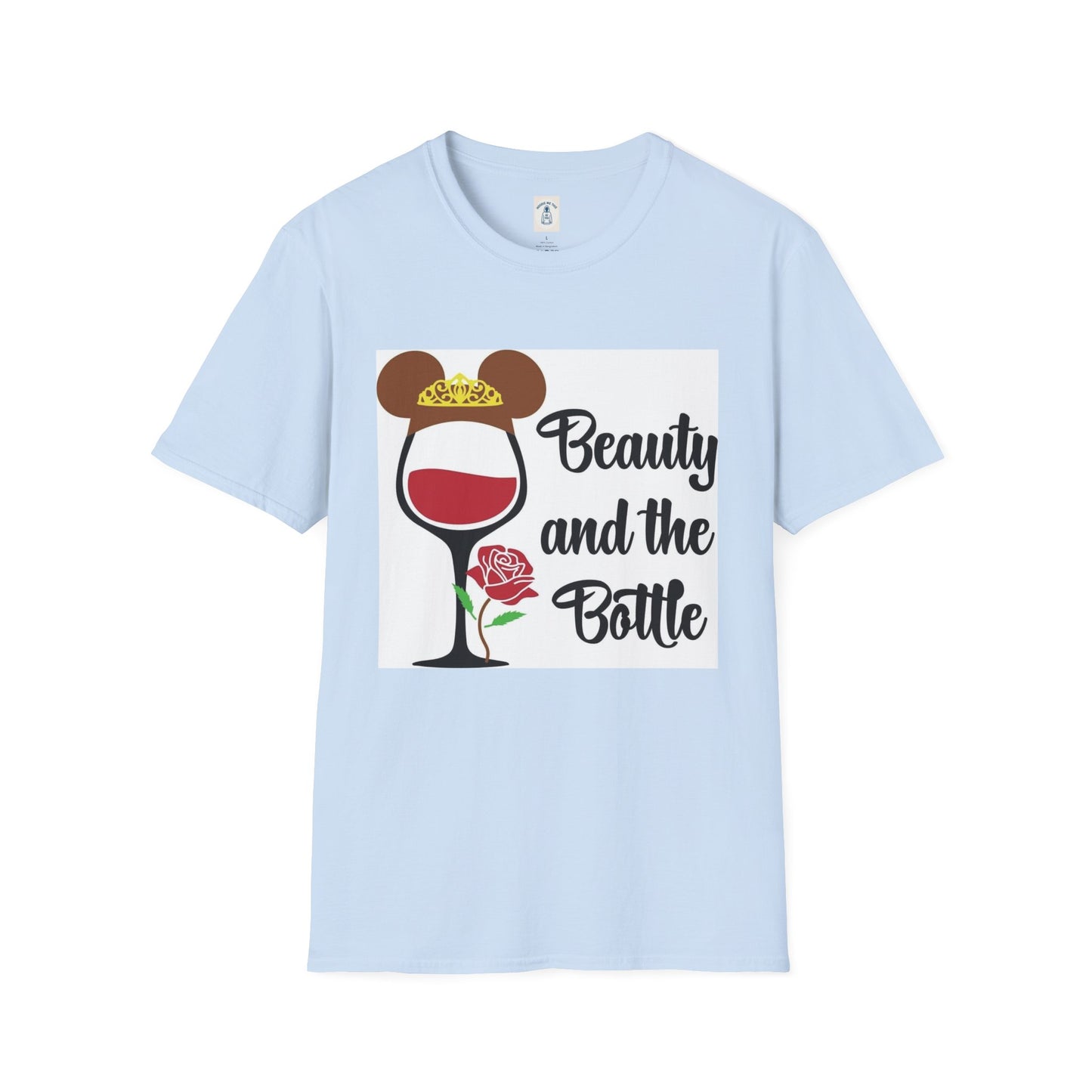 Beauty and the Bottle - Unisex Soft style T-Shirt