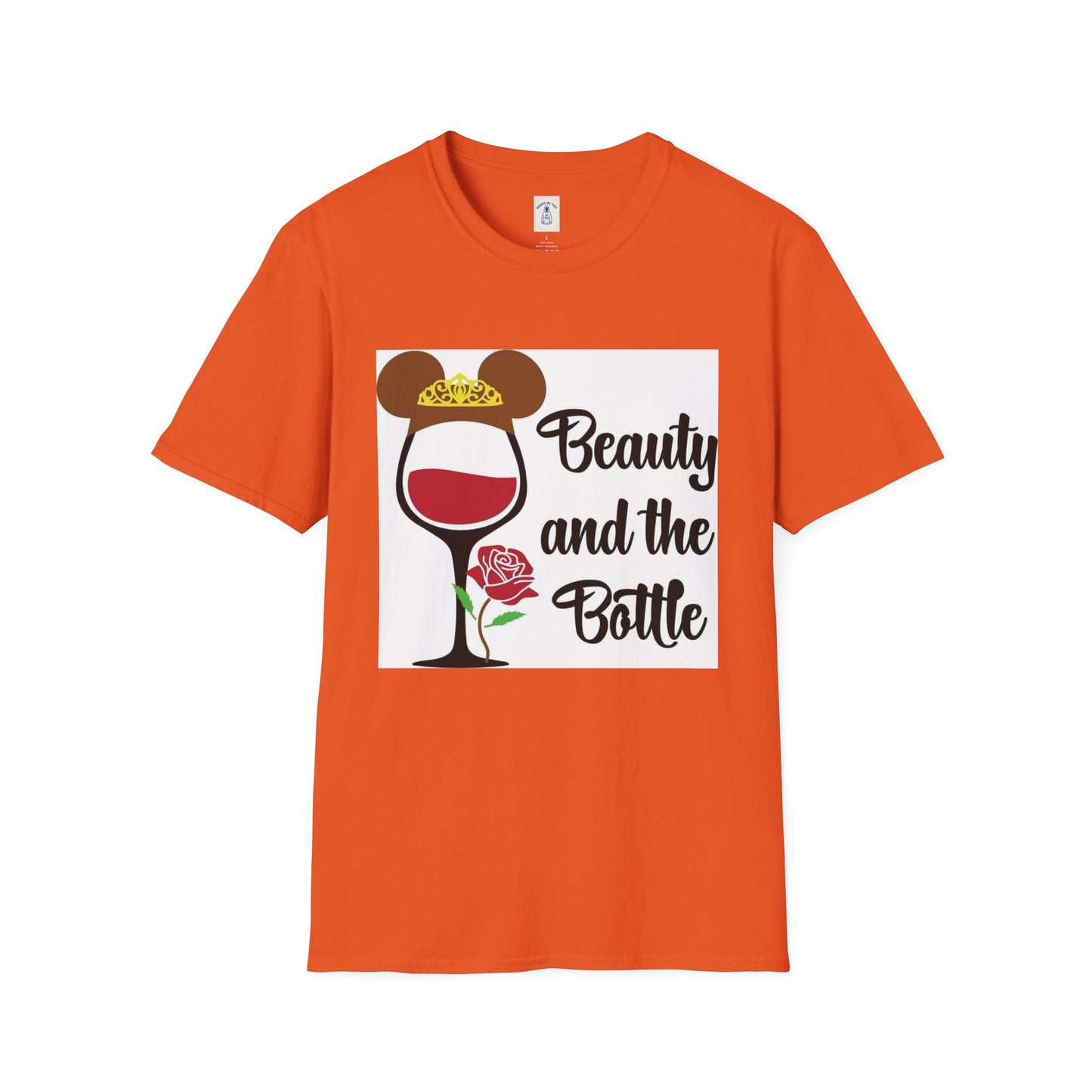 Beauty and the Bottle - Unisex Soft style T-Shirt