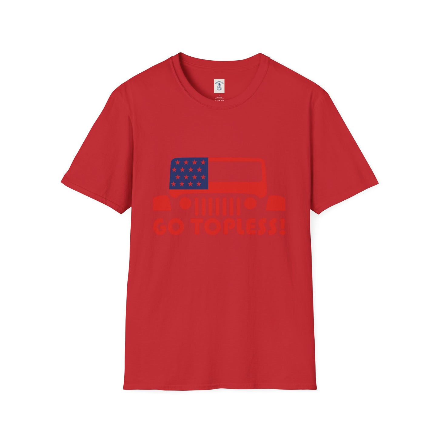 GO TOPLESS - Unisex Softstyle T-Shirt