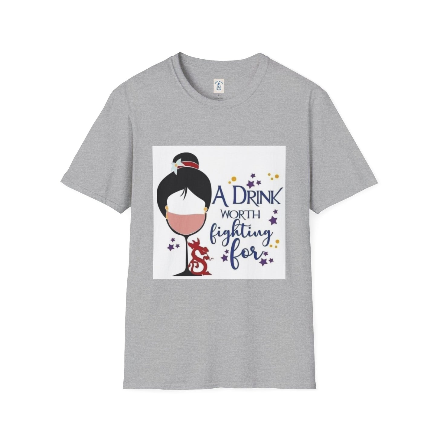 A Drink Worth Fighting For - Unisex Softstyle T-Shirt