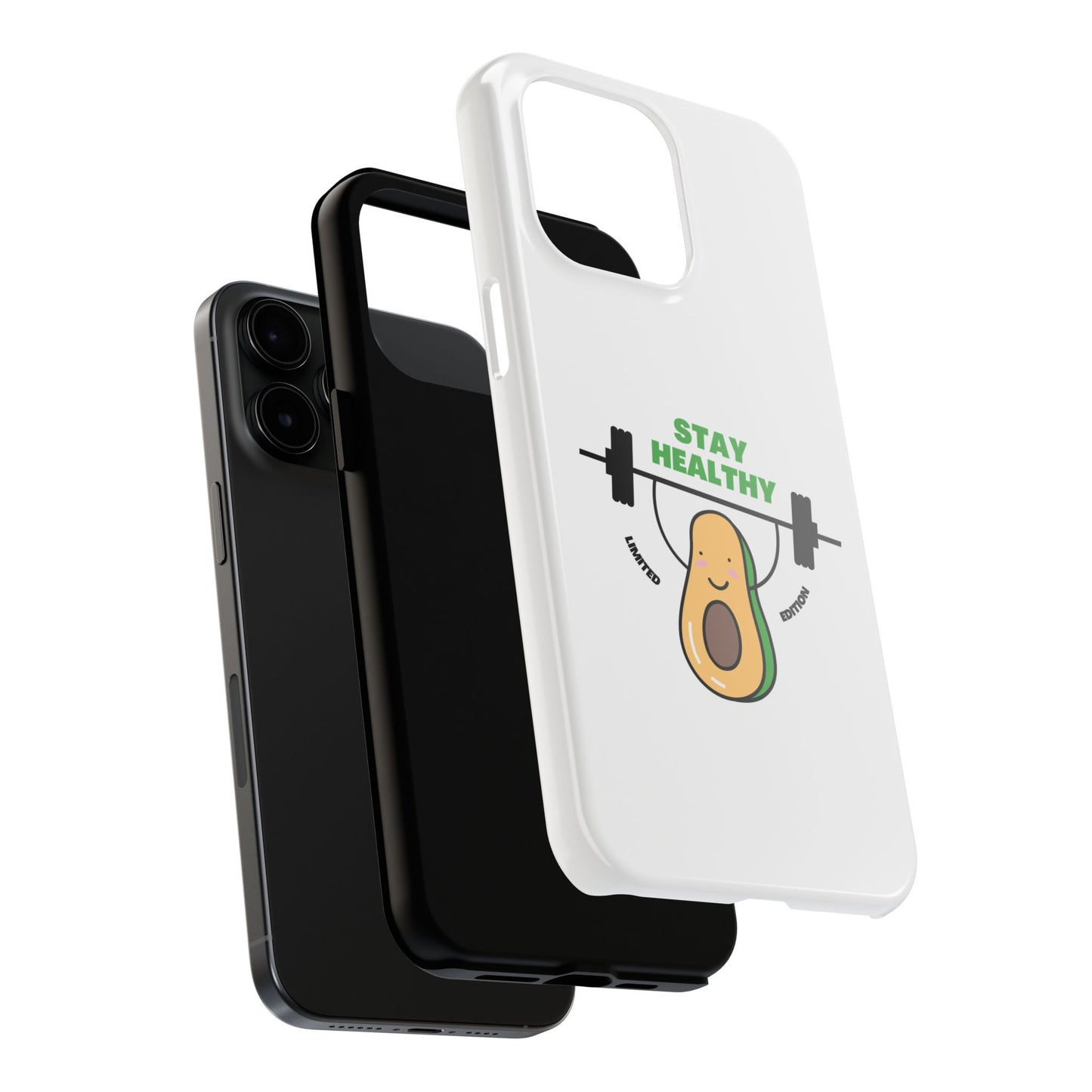 Stay Healthy Avocado - Tough iPhone Cases - Choose your Size