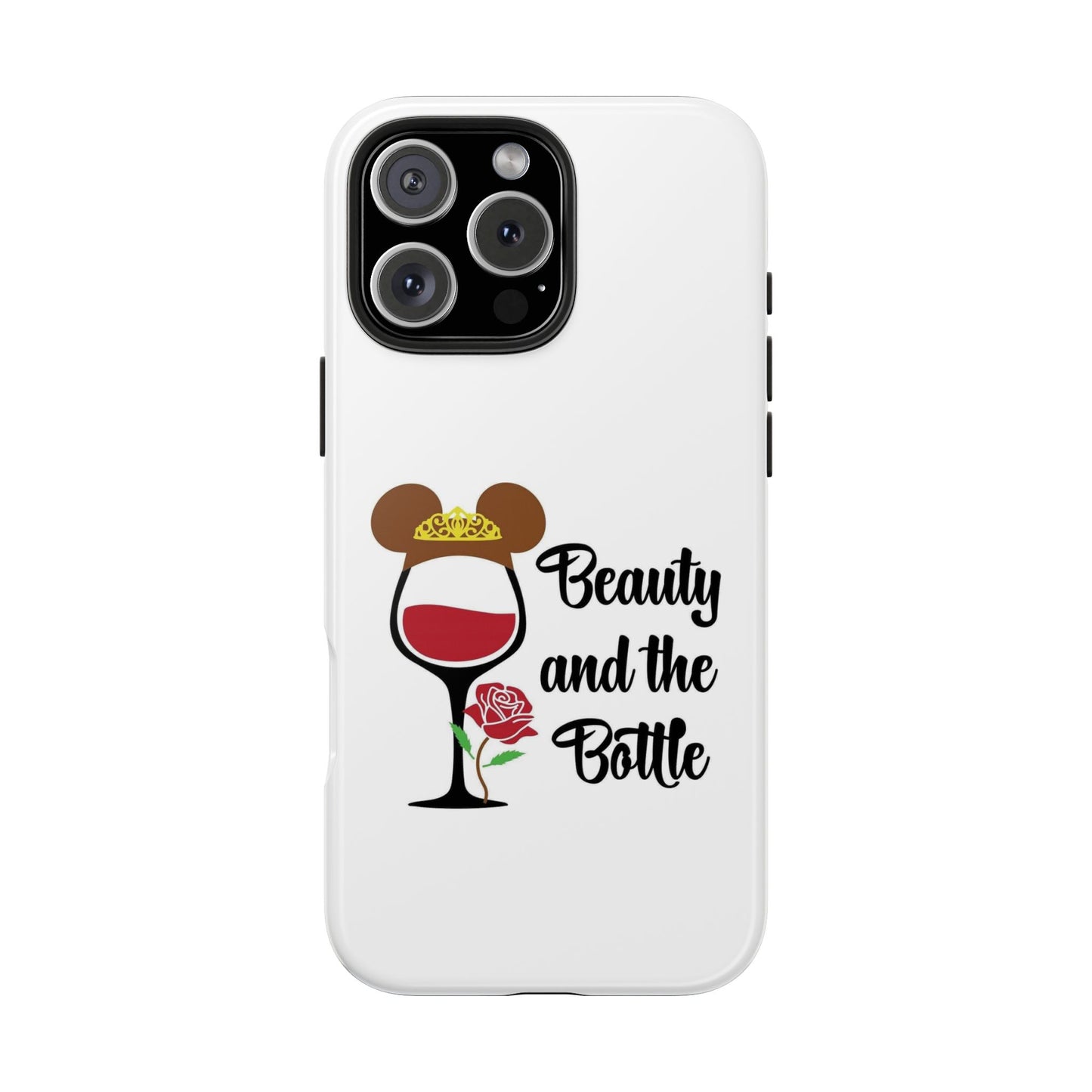 Beauty and the Bottle - Tough iPhone Cases - Choose your Size