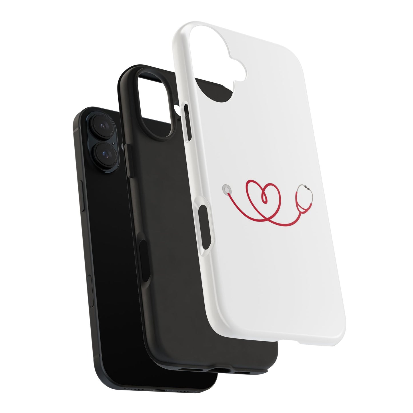 Stethoscope Heart - Tough iPhone Cases - Choose your Size