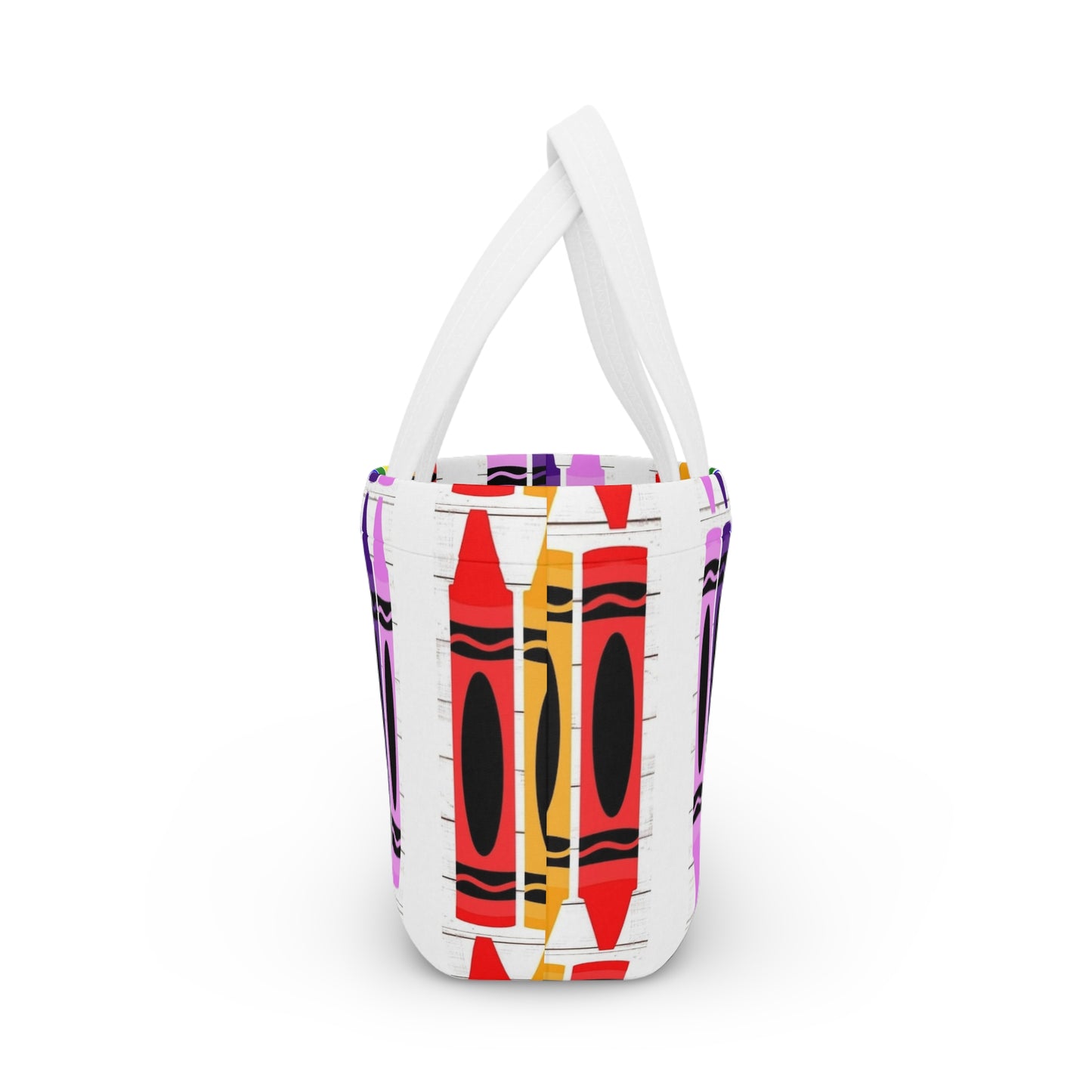 Colorful Crayon Bag/School Lunch Tote | Back to School, Birthday Gift, Art Lover, Insulated Lunch Container