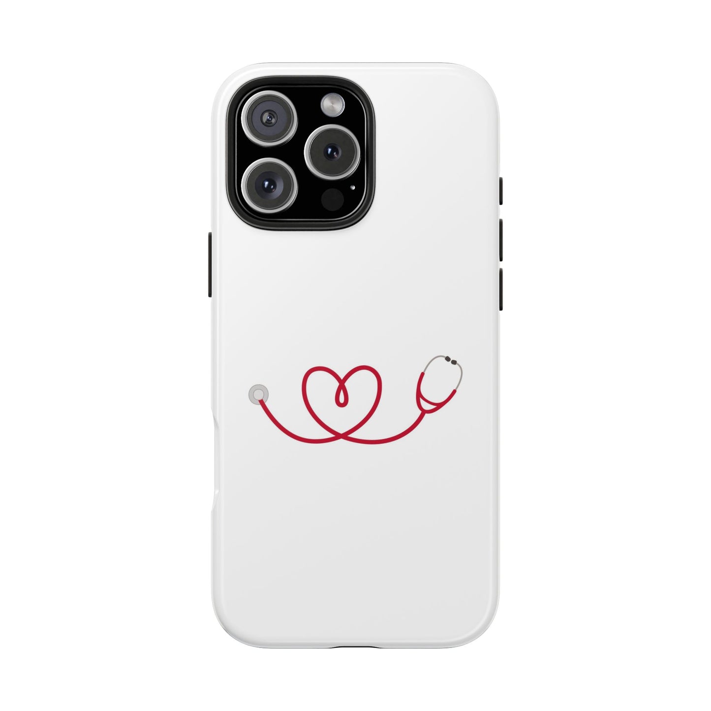 Stethoscope Heart - Tough iPhone Cases - Choose your Size