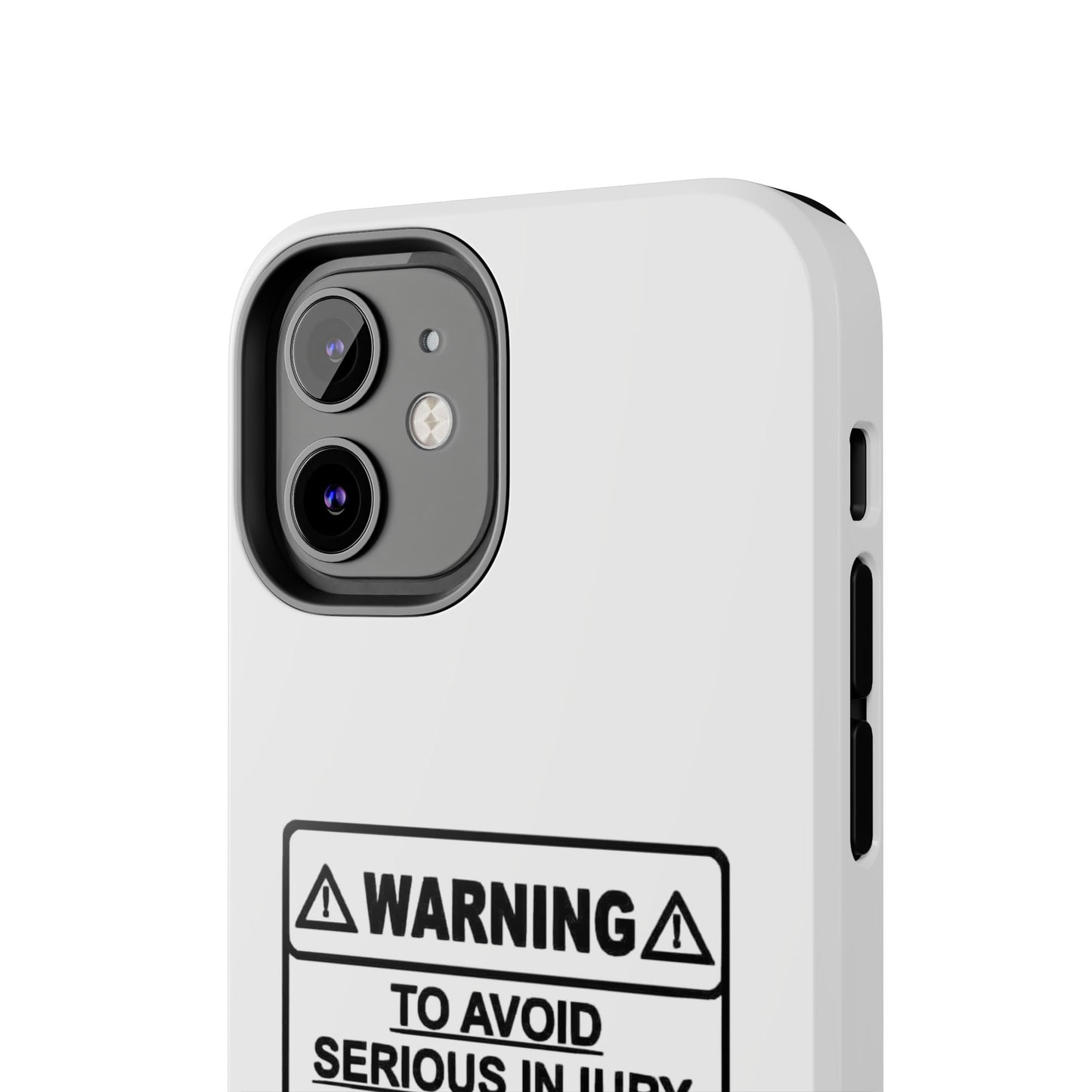 WARNING TO AVOID SERIOUS INJURY DON’T TELL MEMHOW TO DO MY JOB - Tough iPhone Cases - Choose your Size