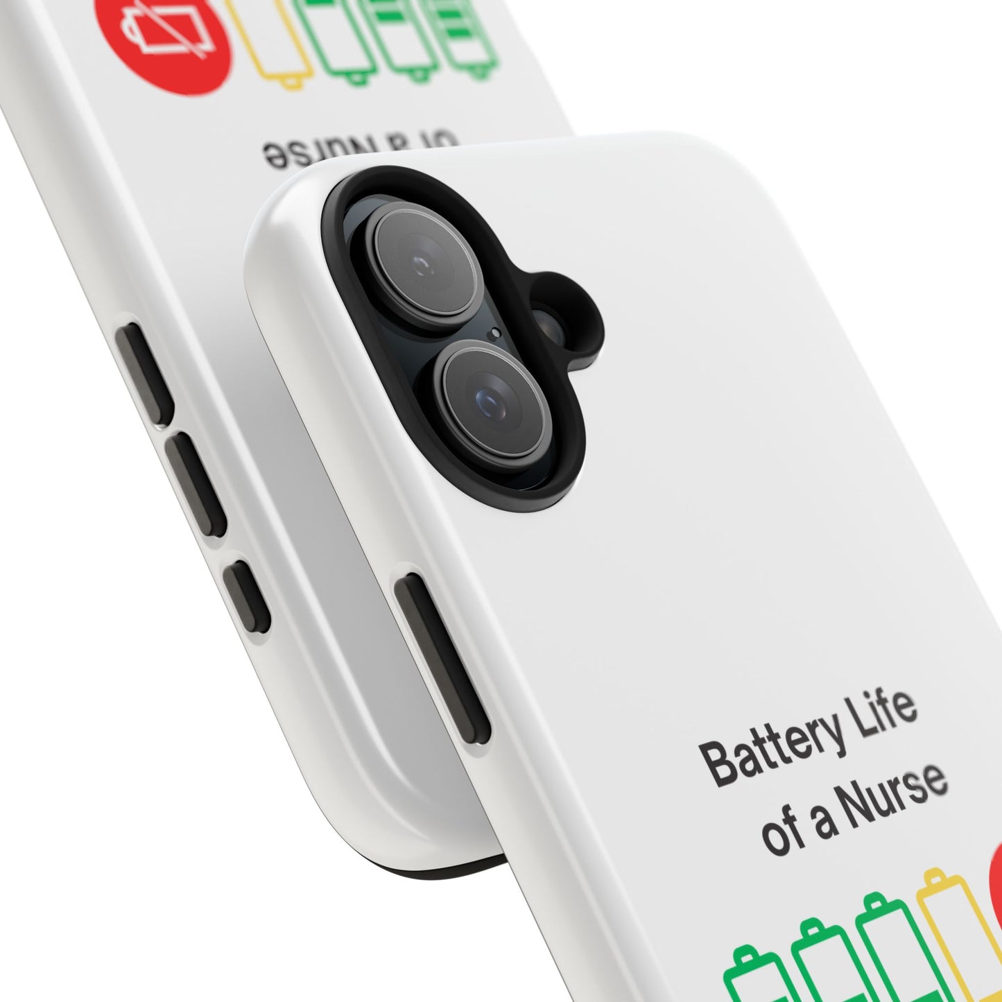 Battery Life of a Nurse - Tough iPhone Cases - Choose your Size