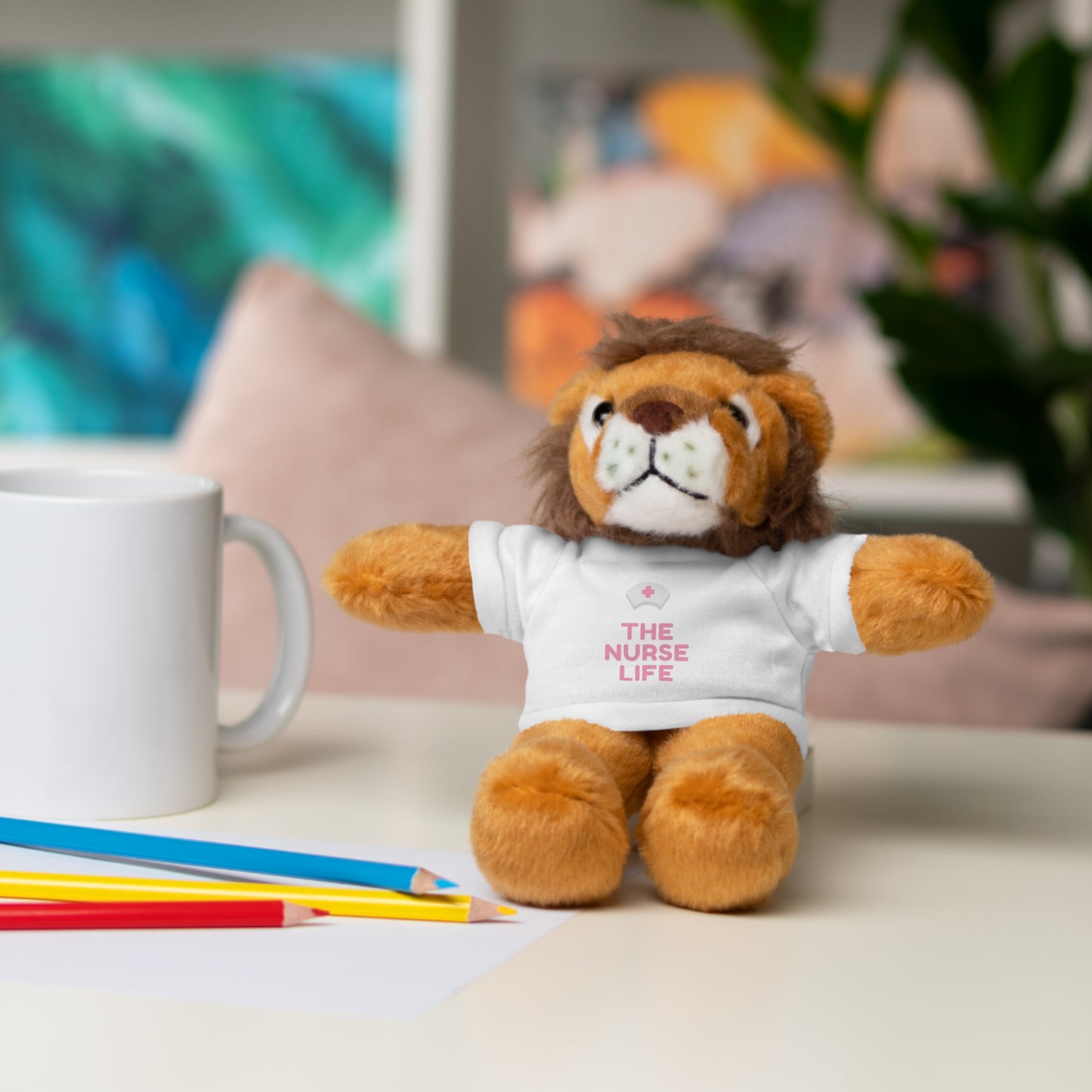 Adorable The Nurse Life - Stuffed Animal, Gift for Nurses, Cuddle Toy, Cute Plush Bear, Nurse Appreciation