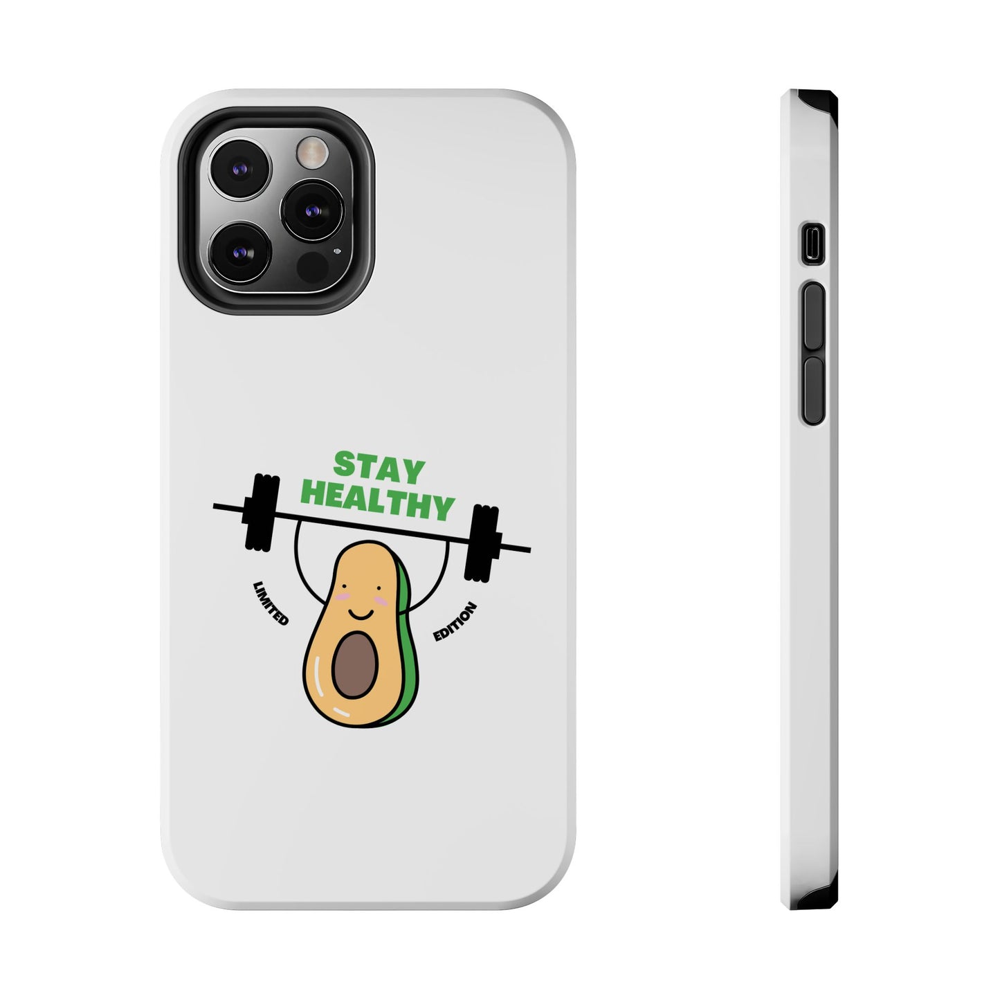 Stay Healthy Avocado - Tough iPhone Cases - Choose your Size