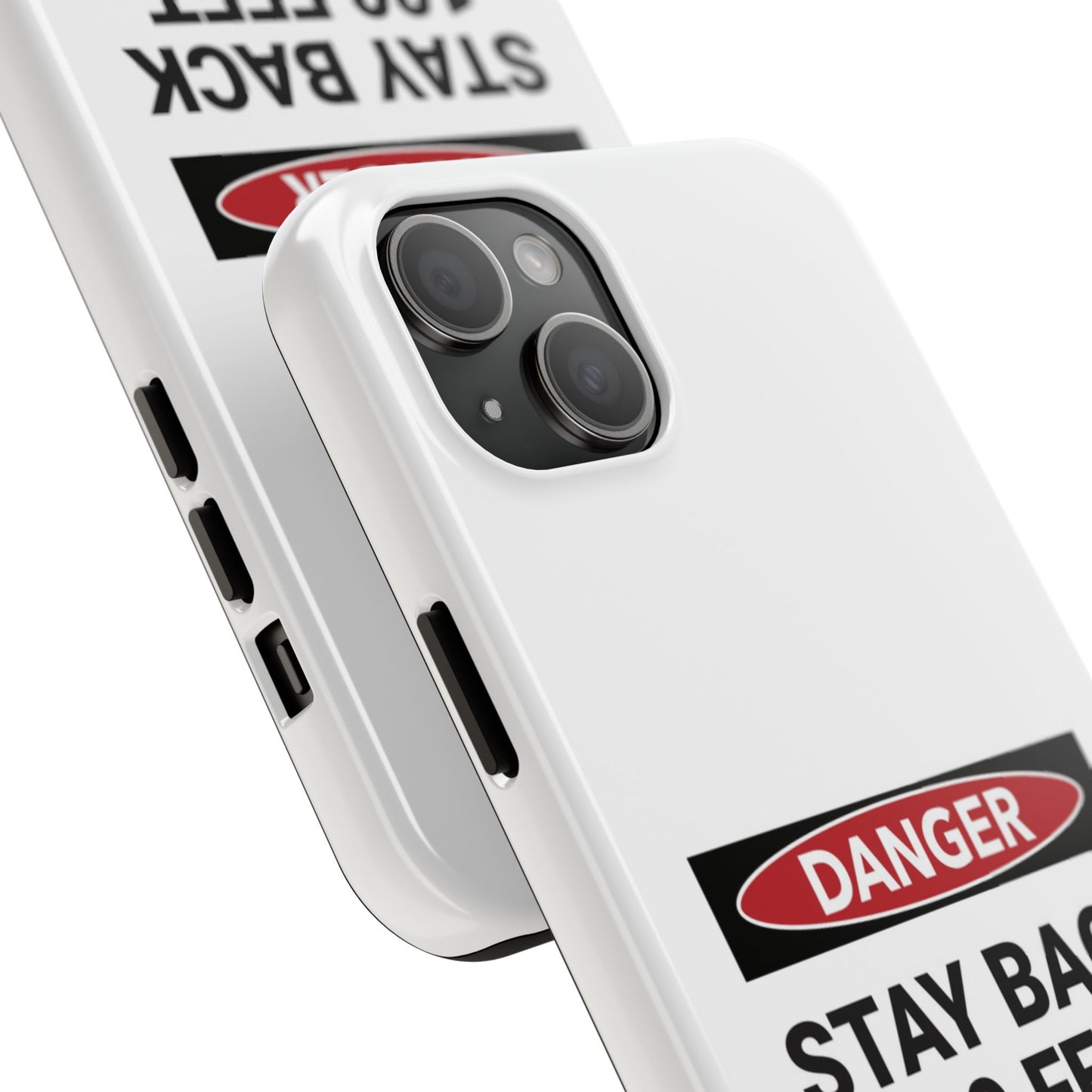 Danger Stay Back 100 Feet - Tough iPhone Cases - Choose your Size
